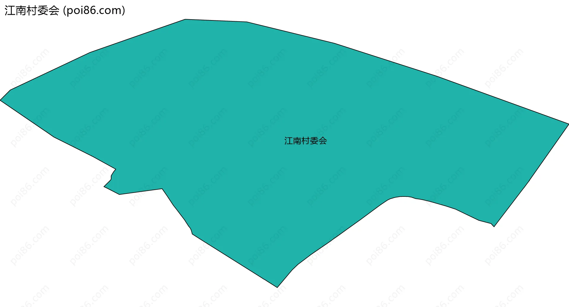 江南村委会边界地图