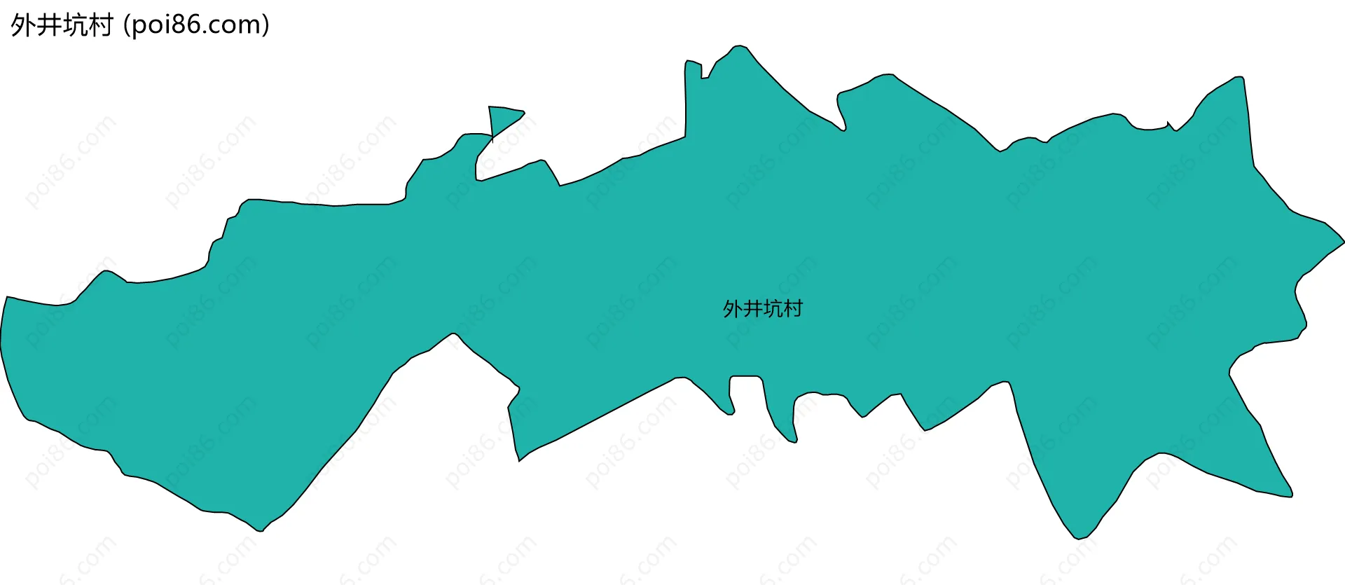 外井坑村边界地图