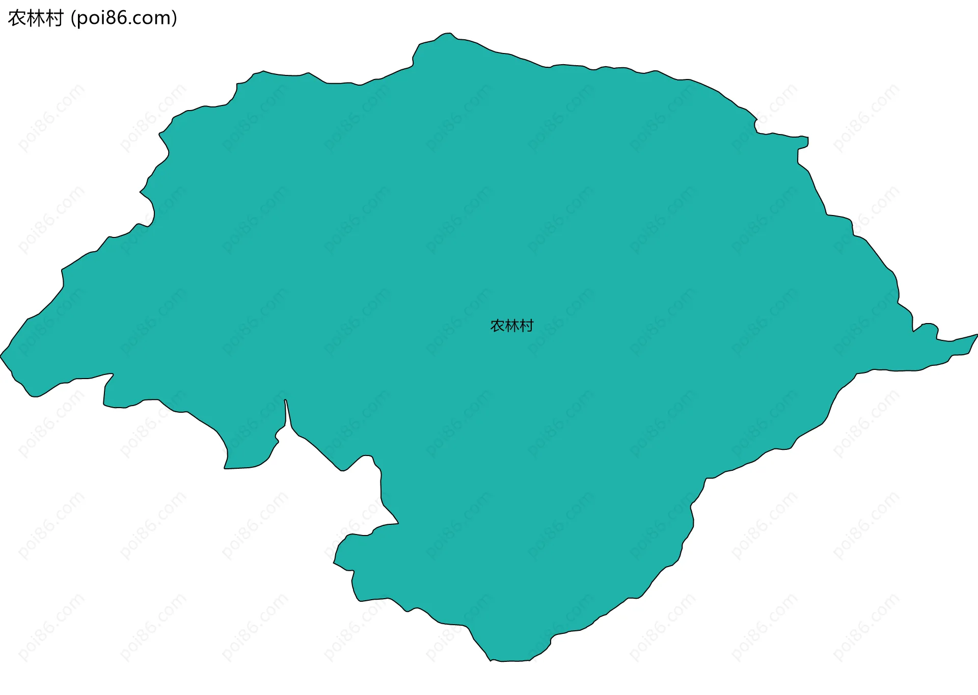 农林村边界地图
