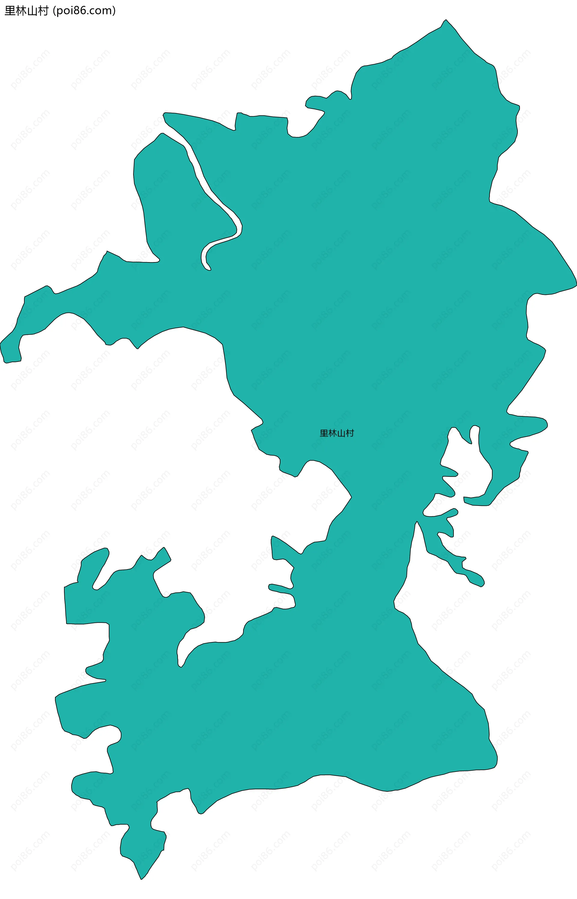 里林山村边界地图