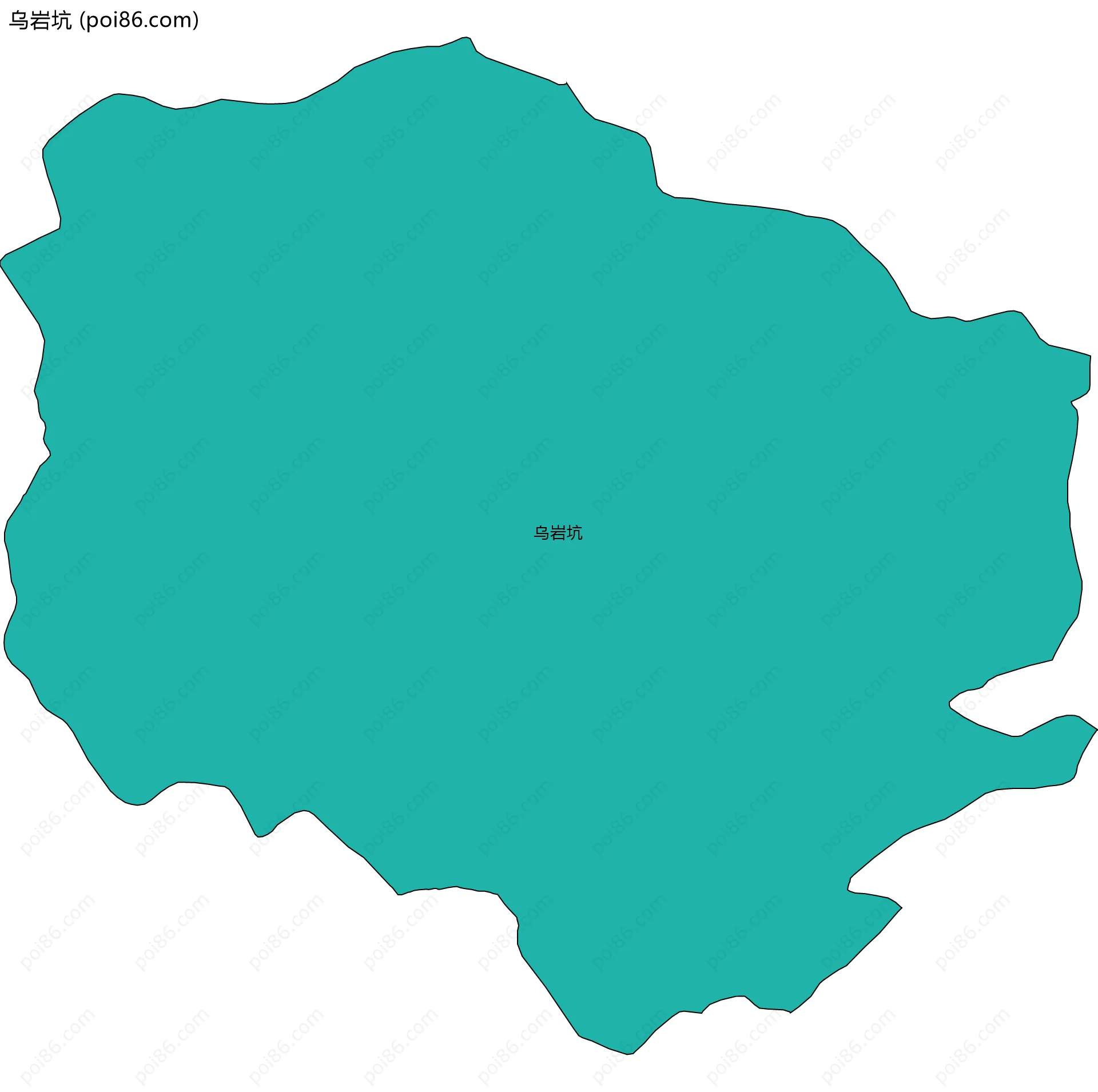 乌岩坑边界地图