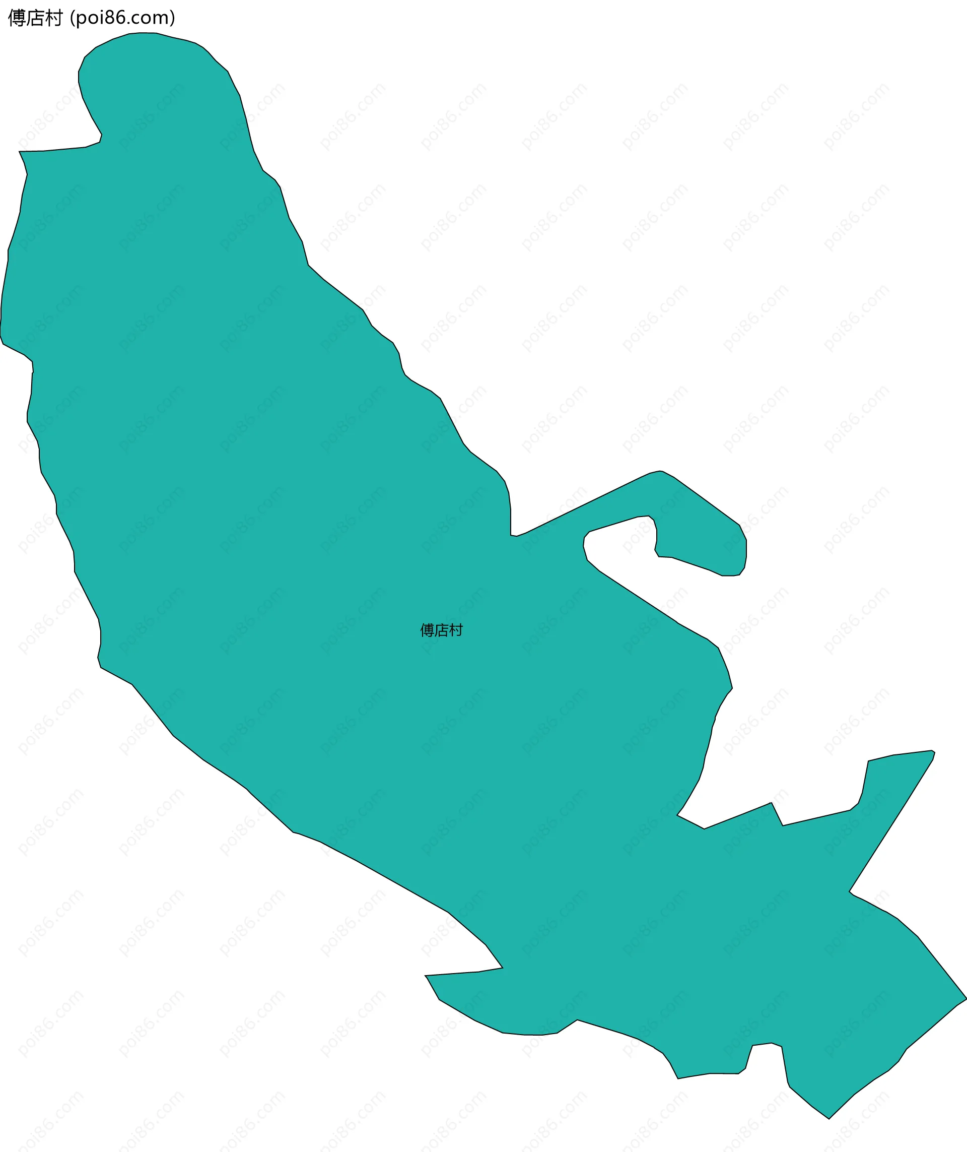 傅店村边界地图