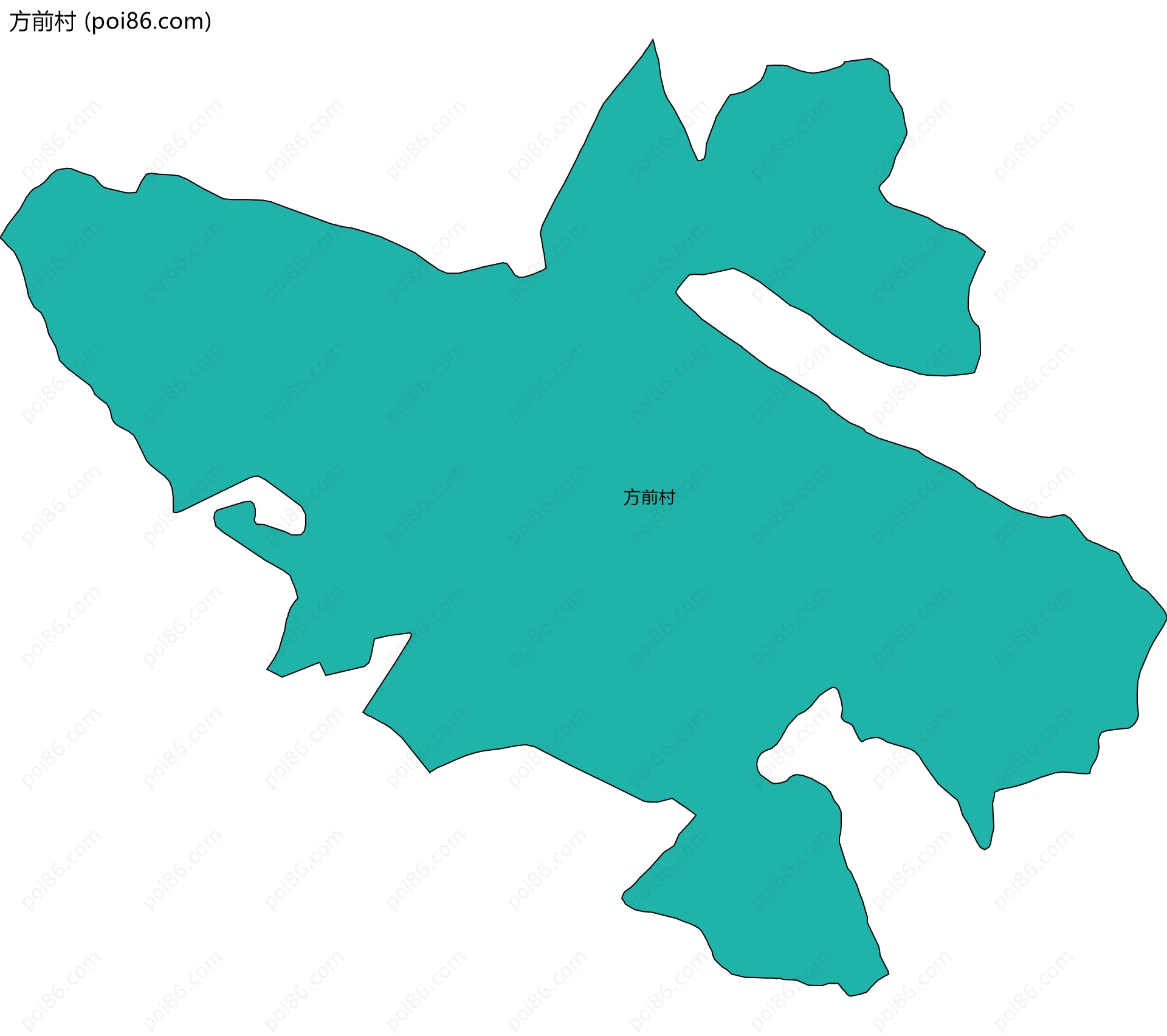 方前村边界地图
