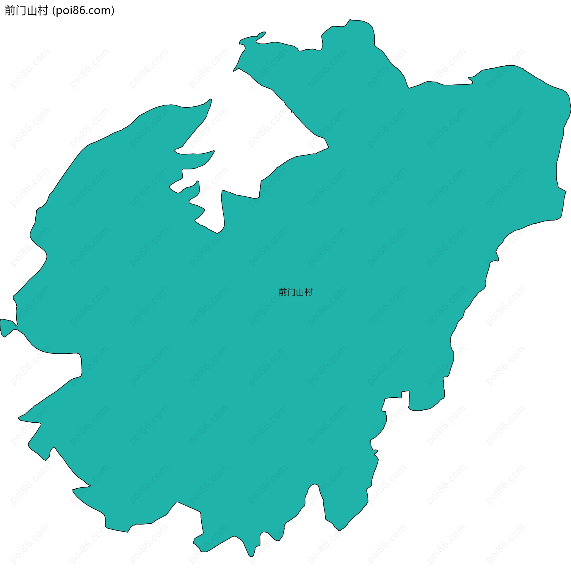 前门山村边界地图