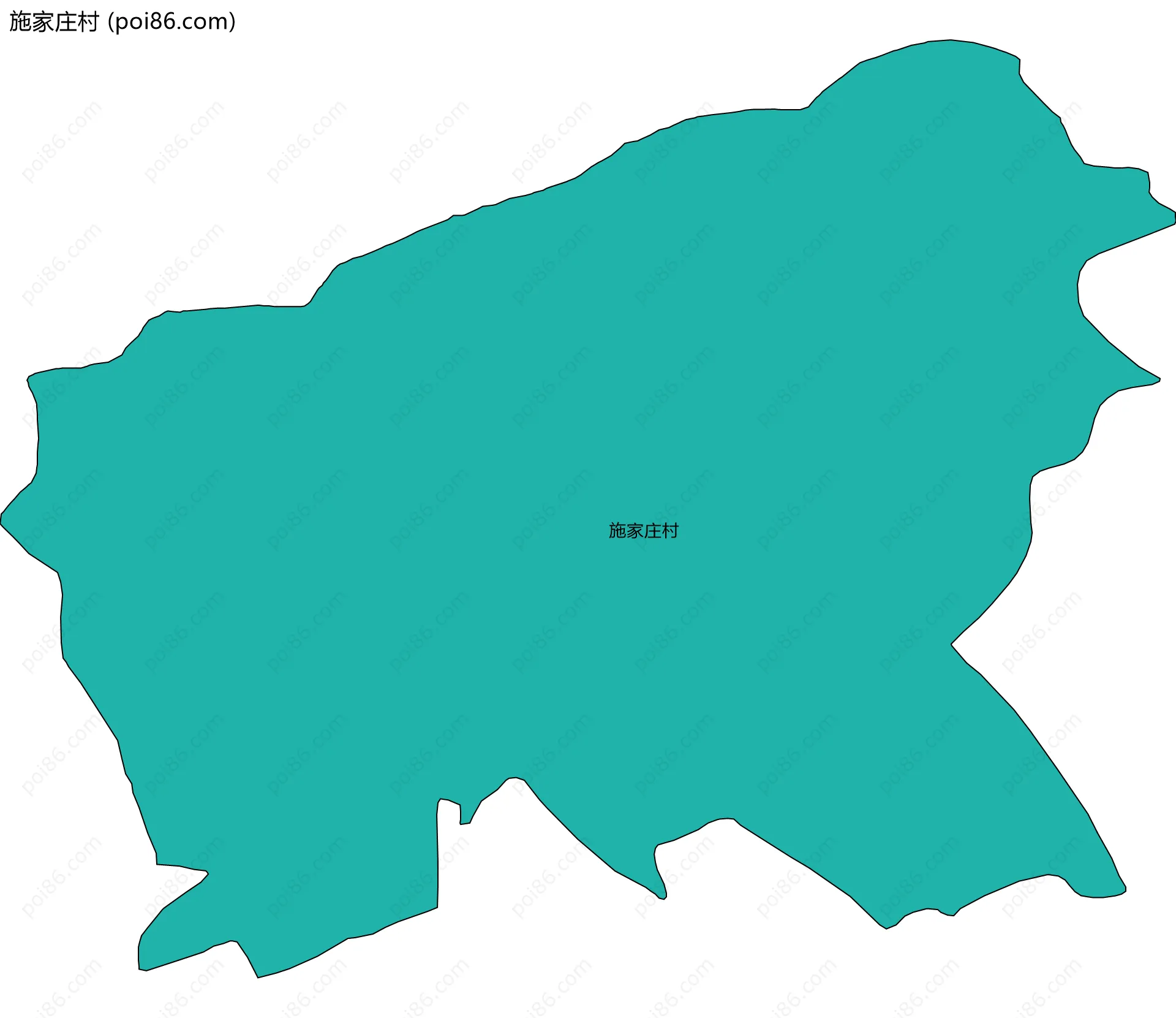 施家庄村边界地图