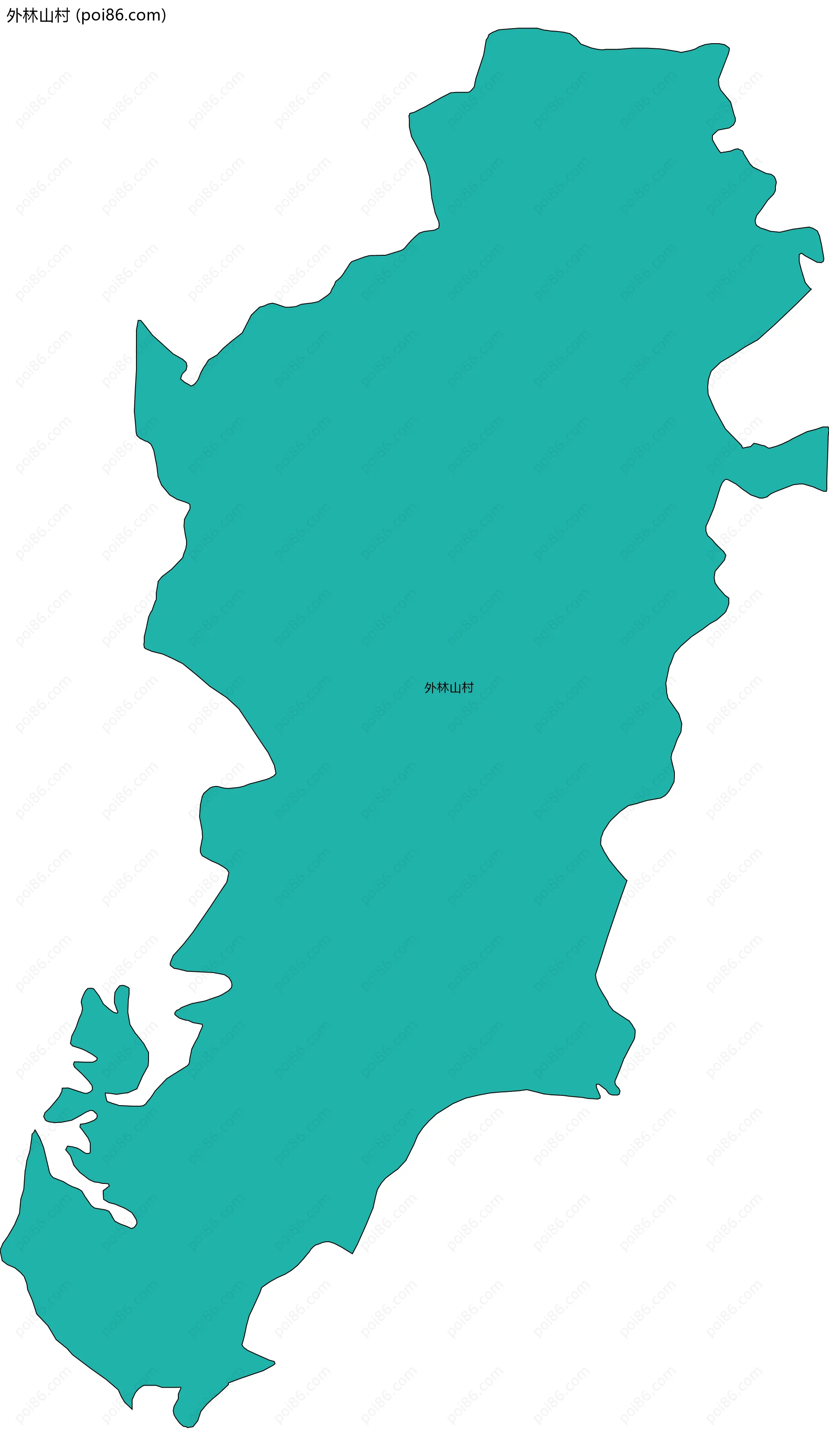 外林山村边界地图