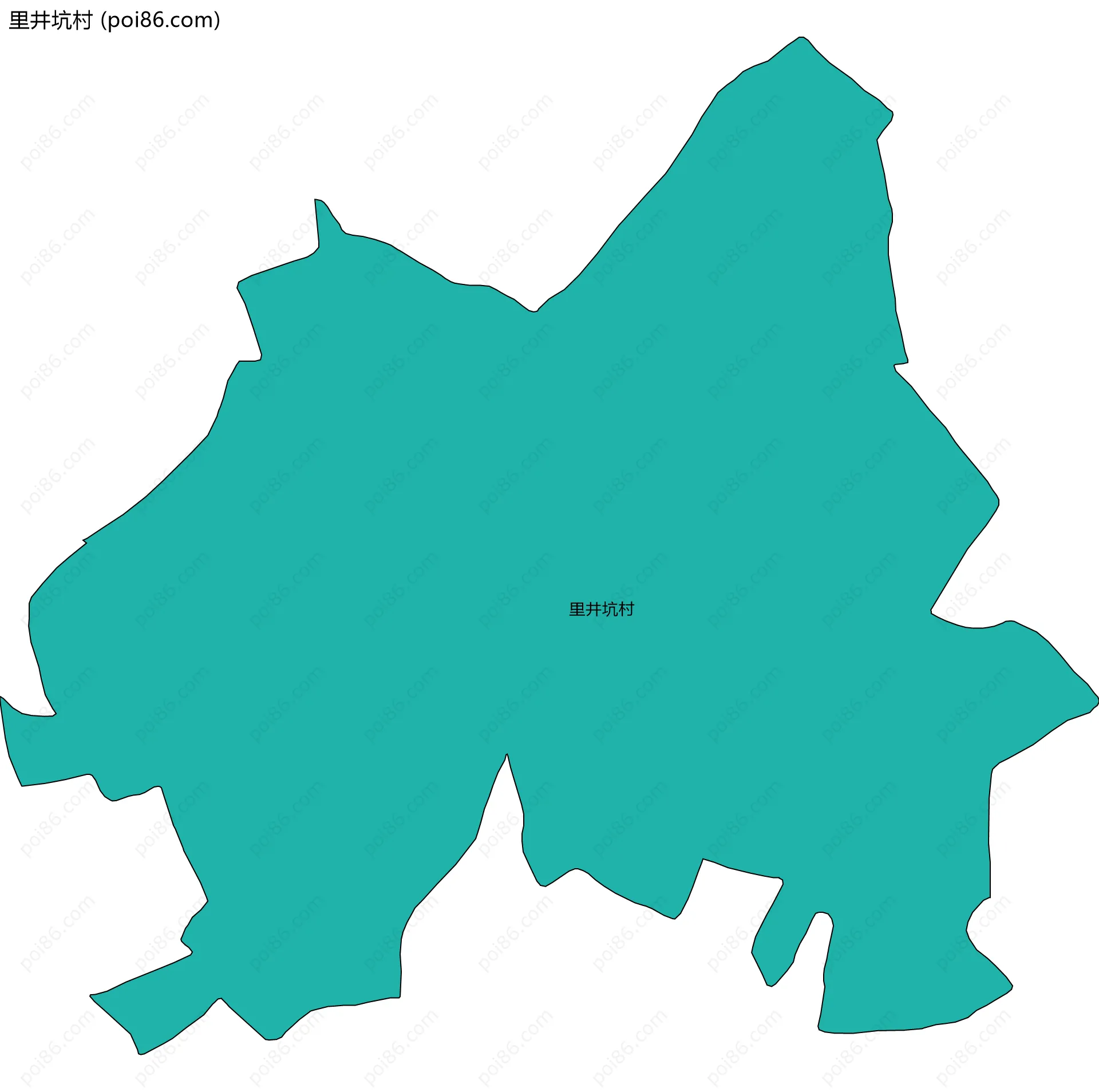 里井坑村边界地图