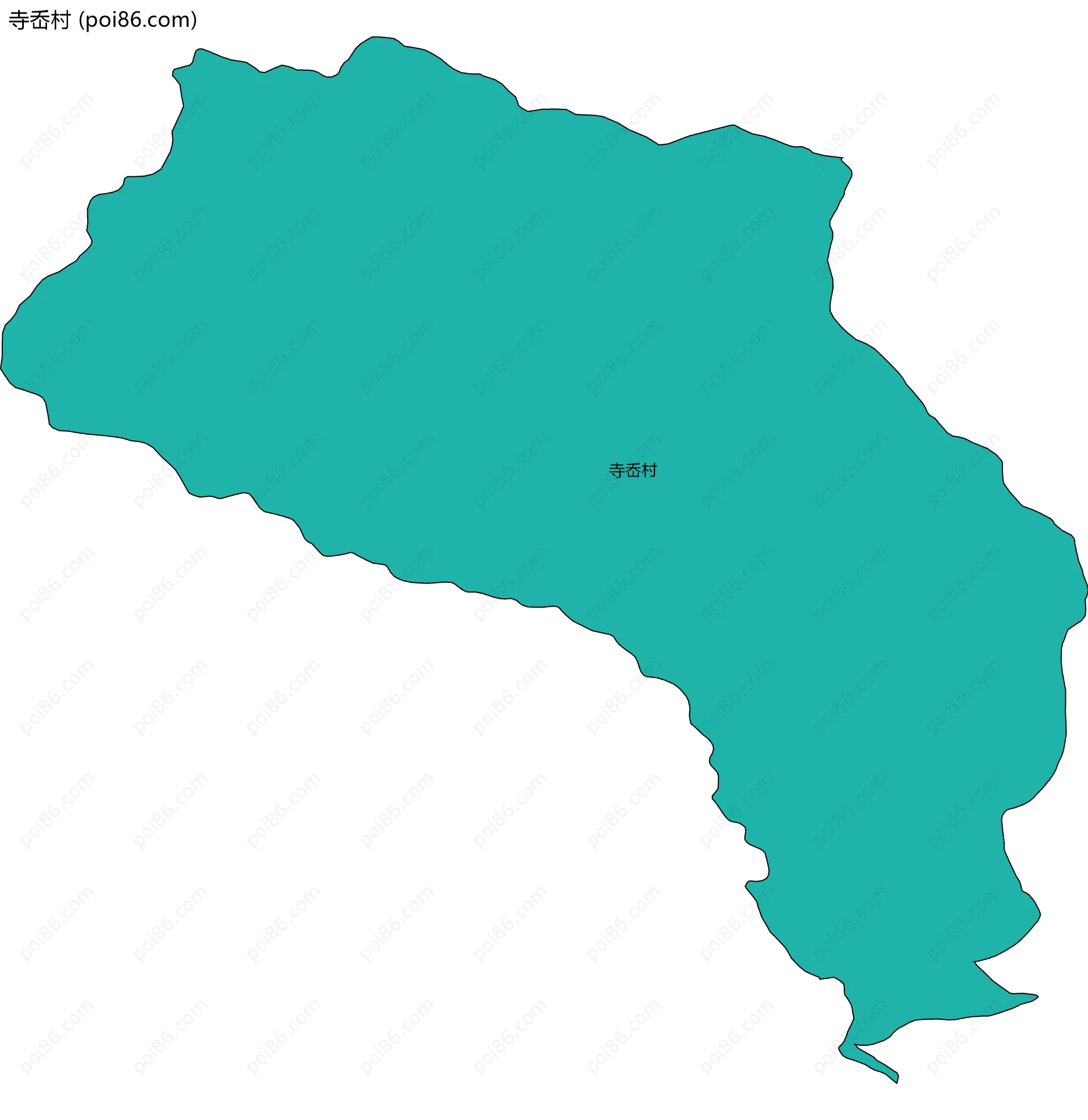 寺岙村边界地图