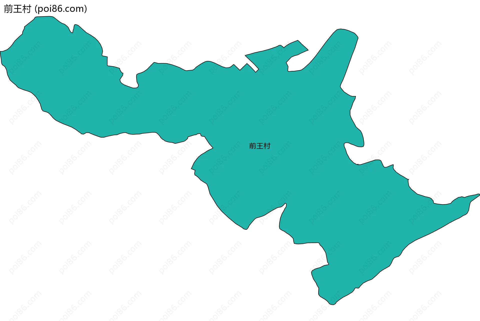 前王村边界地图