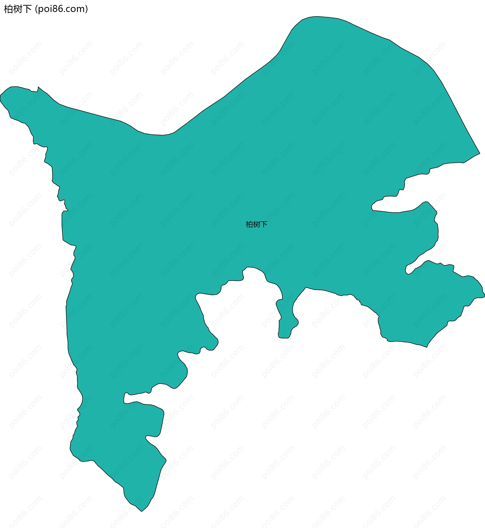 柏树下边界地图