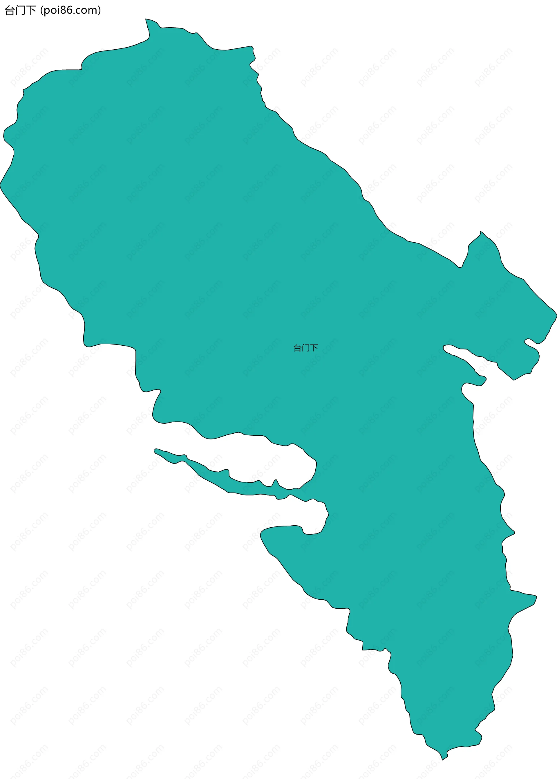 台门下边界地图
