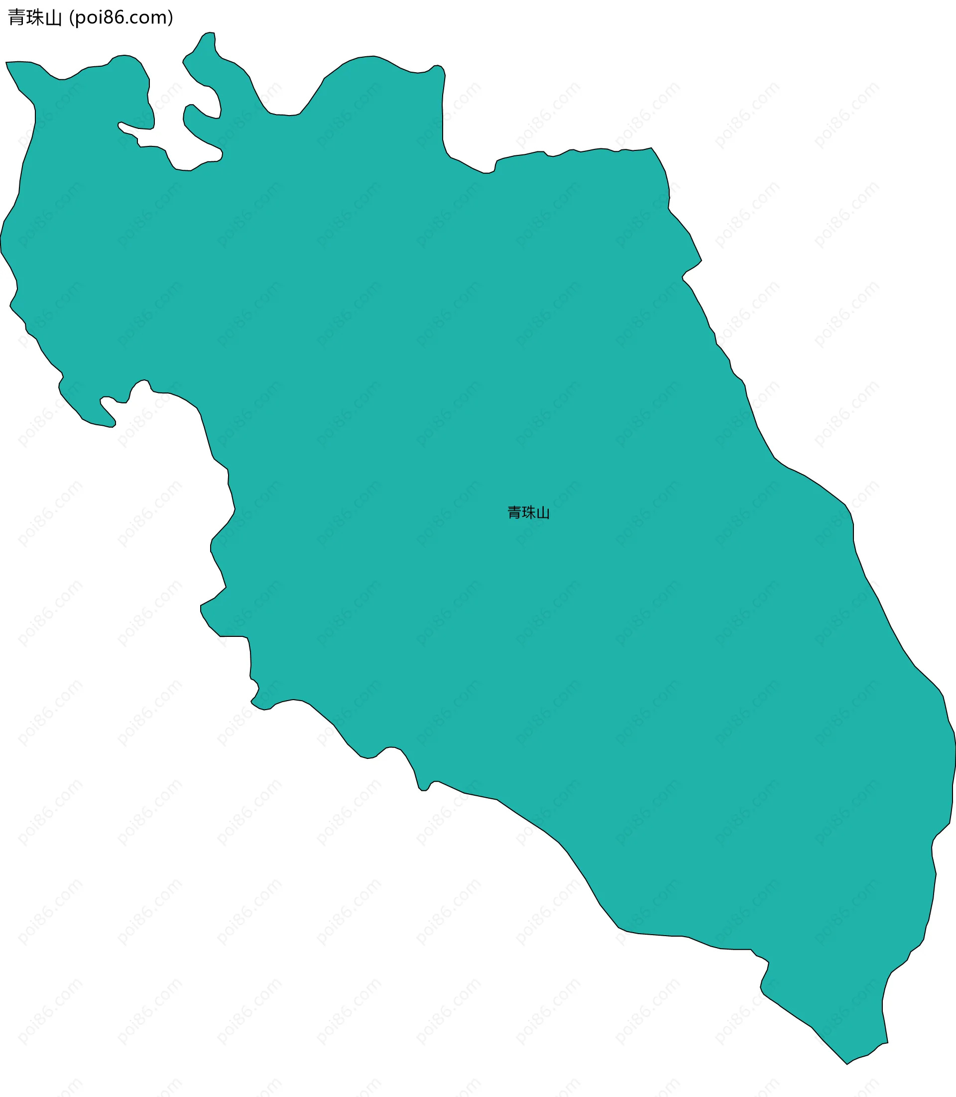 青珠山边界地图