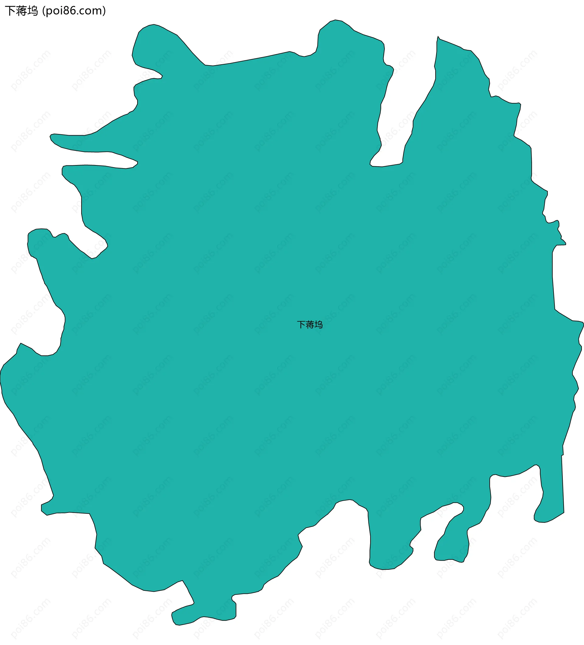 下蒋坞边界地图