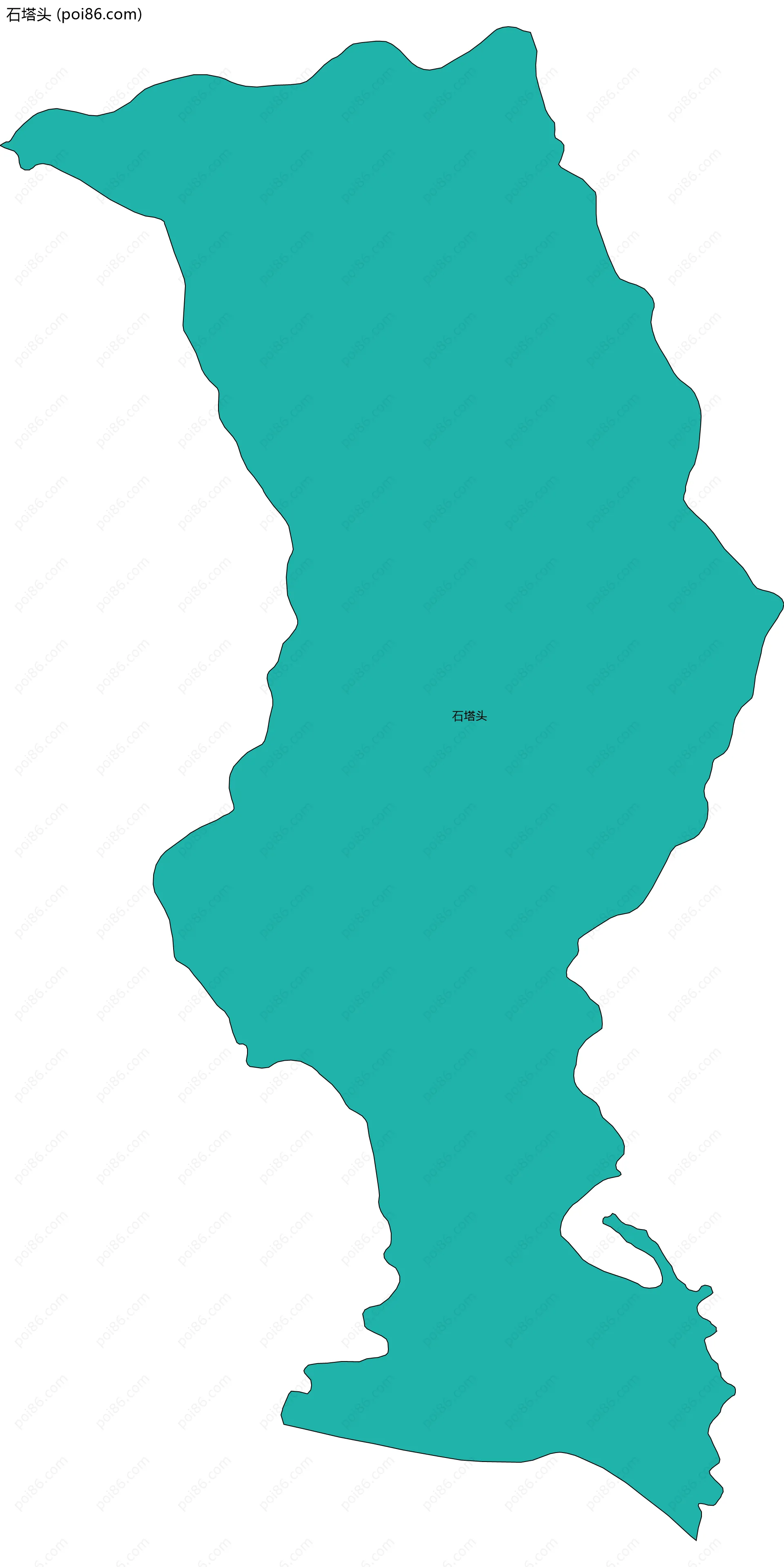 石塔头边界地图