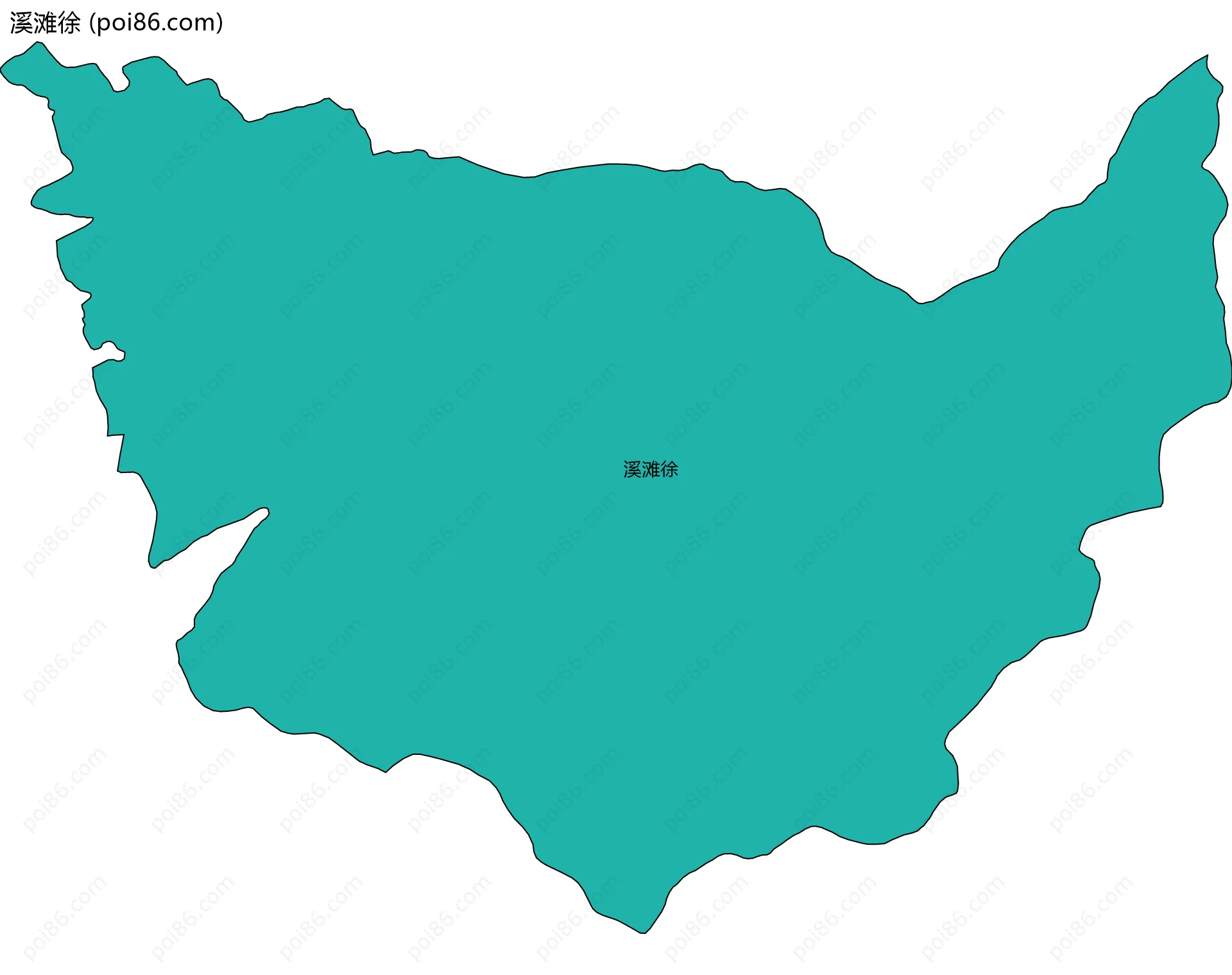 溪滩徐边界地图