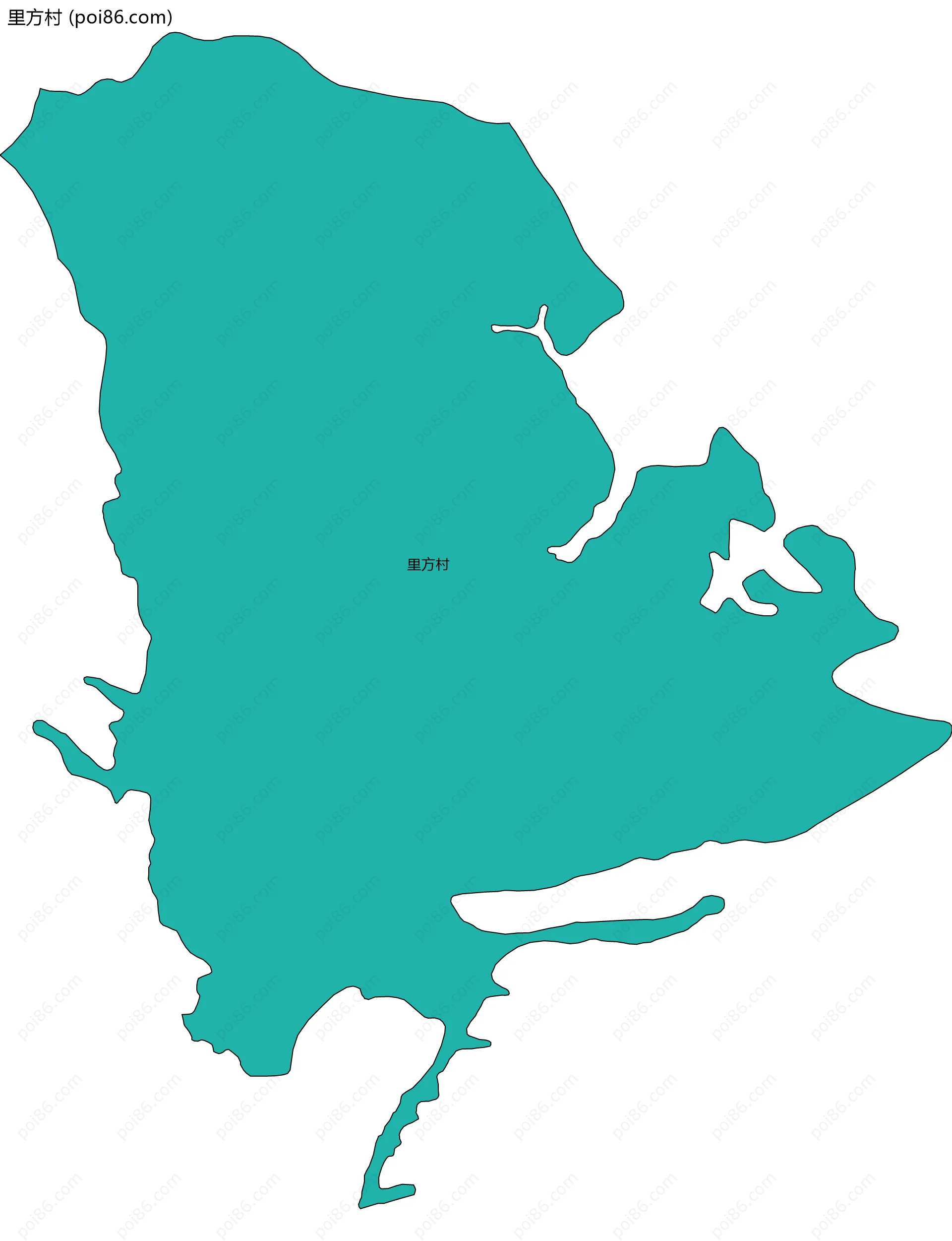 里方村边界地图