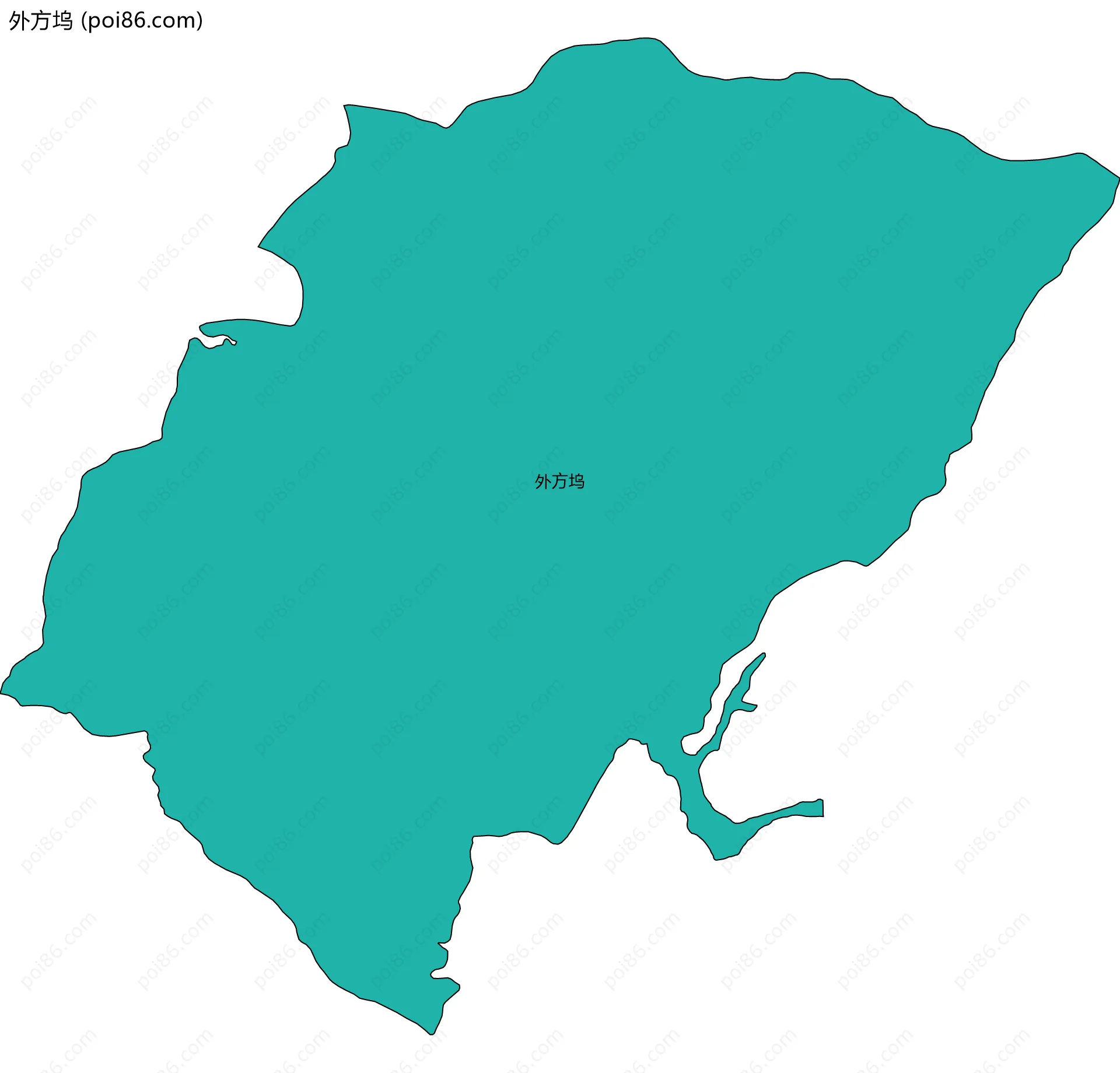 外方坞边界地图