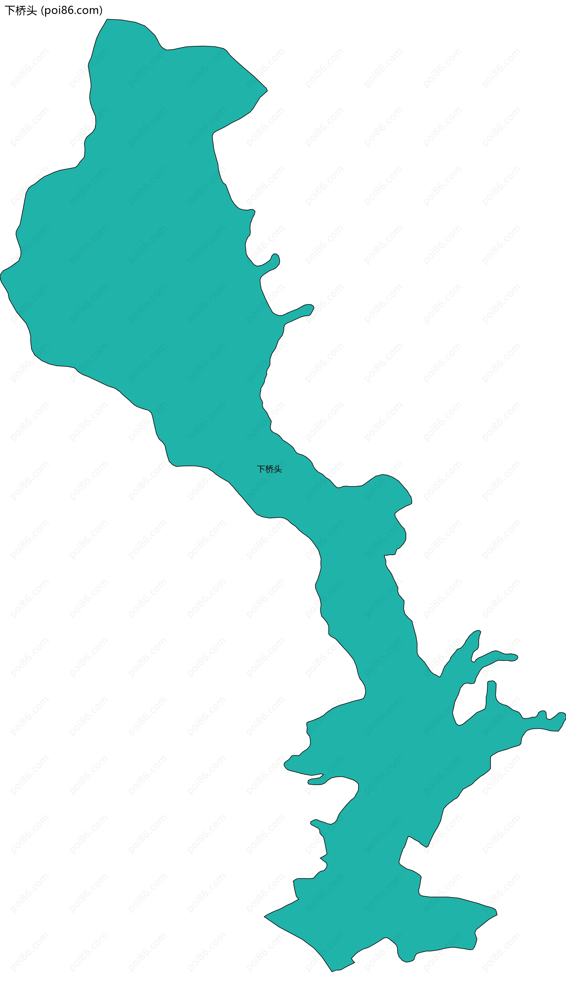 下桥头边界地图