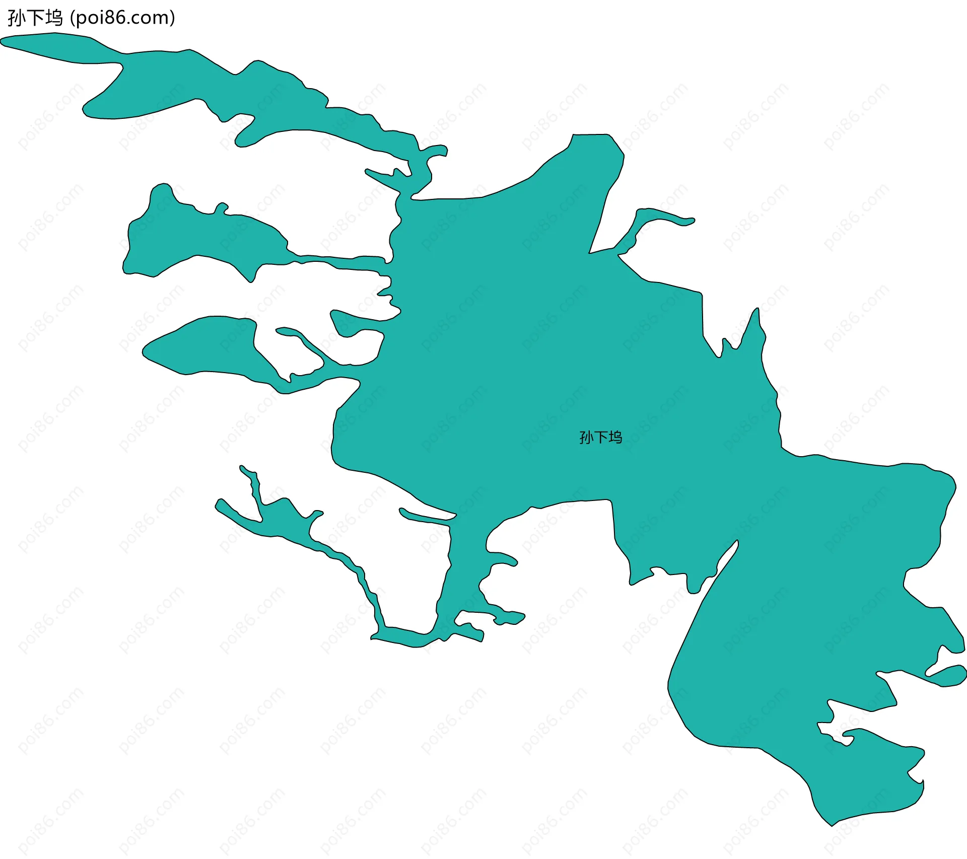 孙下坞边界地图