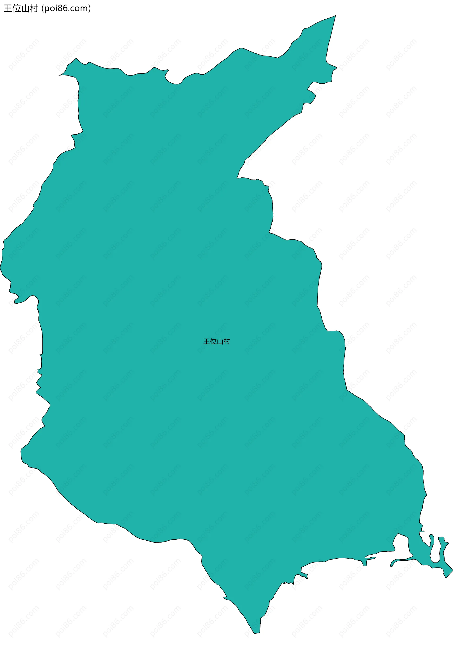 王位山村边界地图
