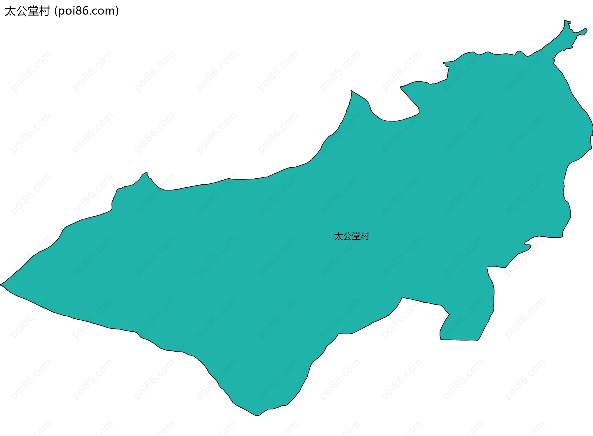 太公堂村边界地图
