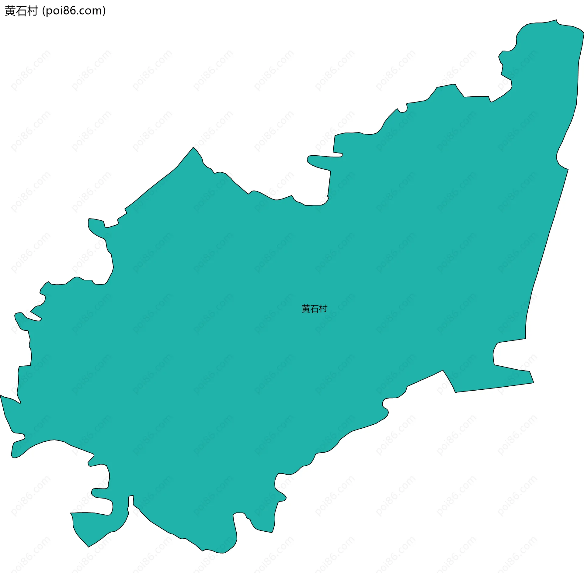 黄石村边界地图
