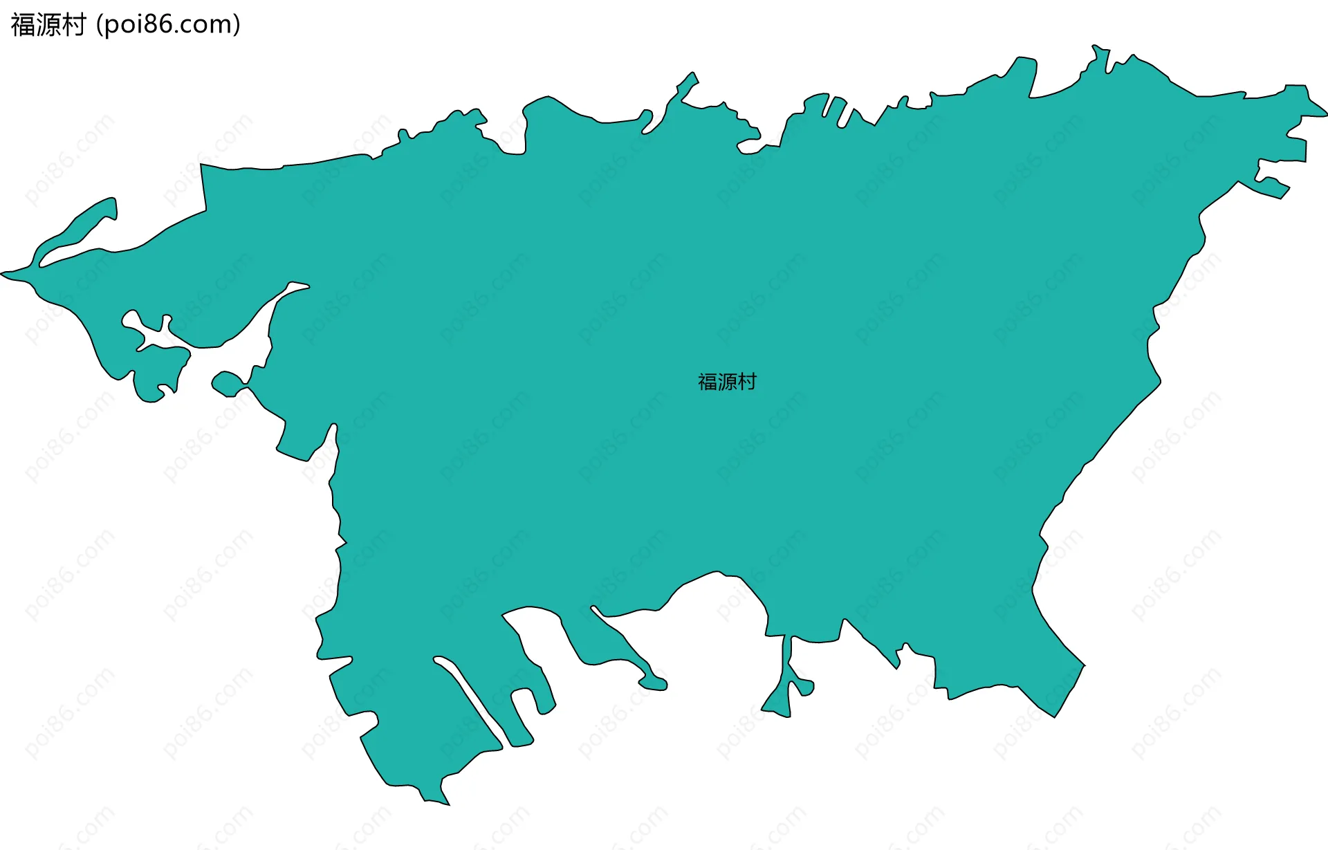 福源村边界地图