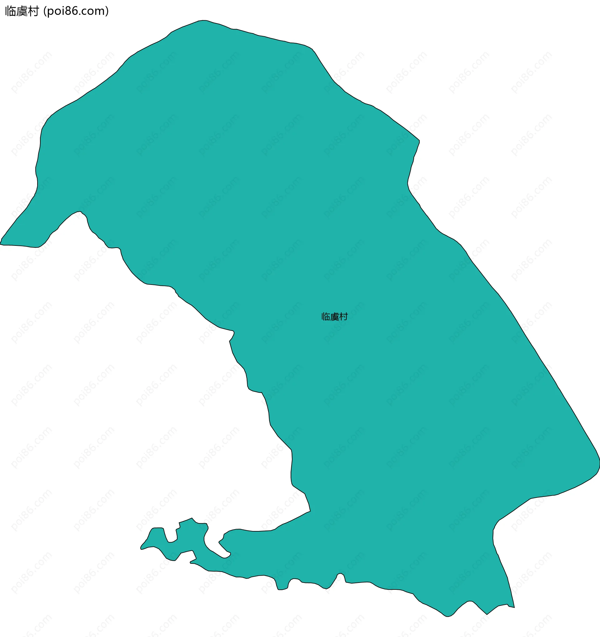 临虞村边界地图