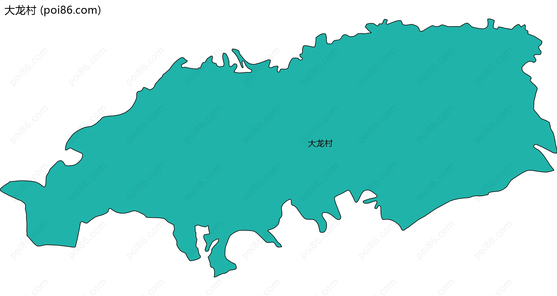 大龙村边界地图