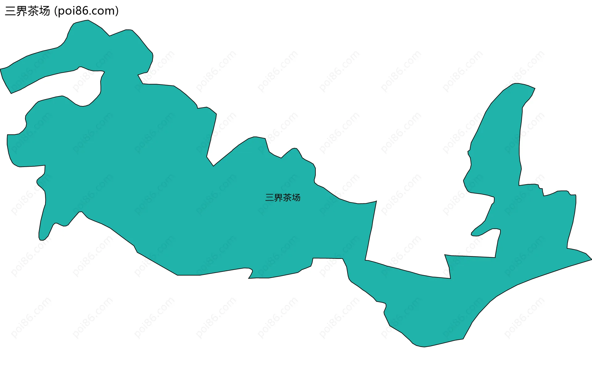 三界茶场边界地图