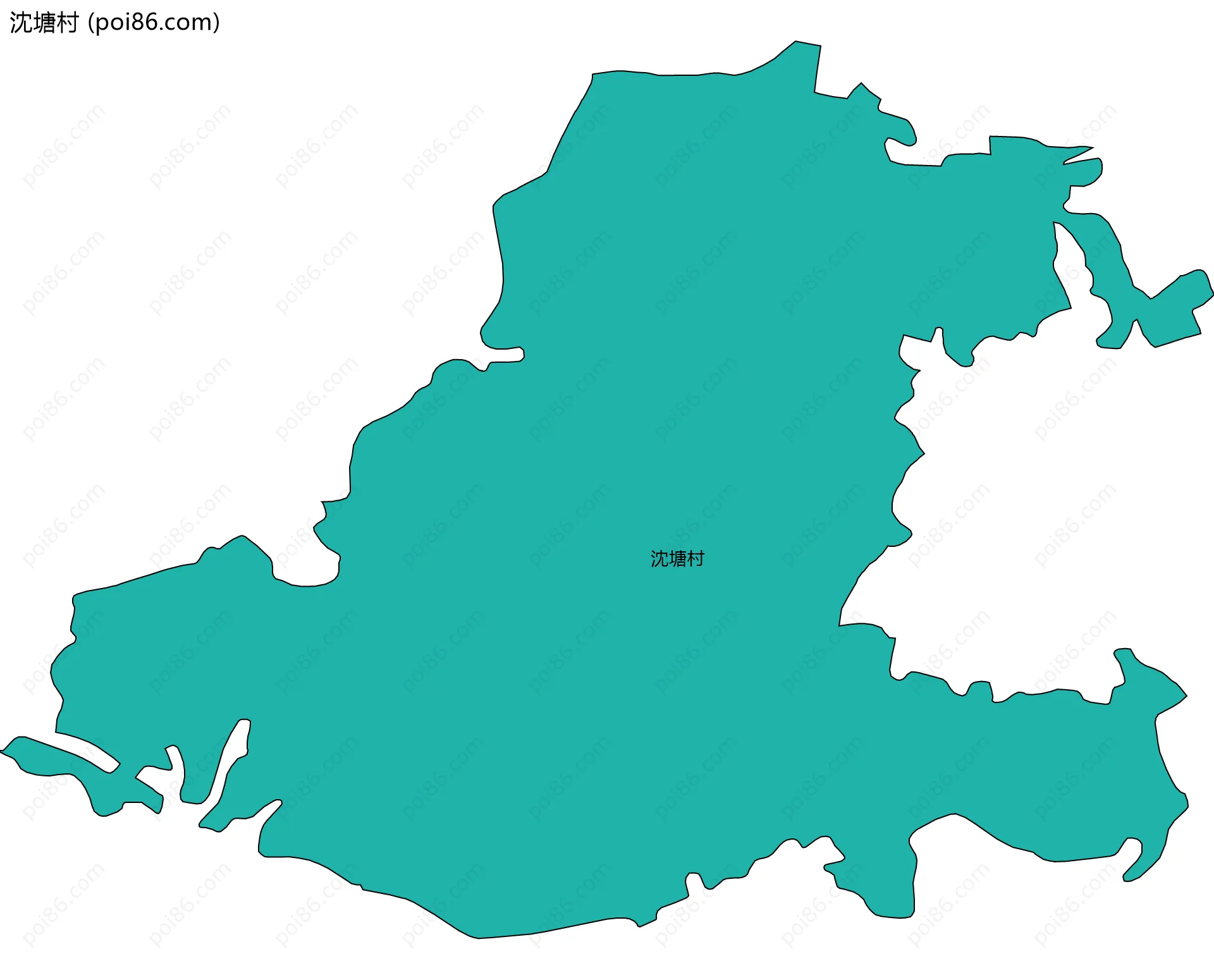 沈塘村边界地图