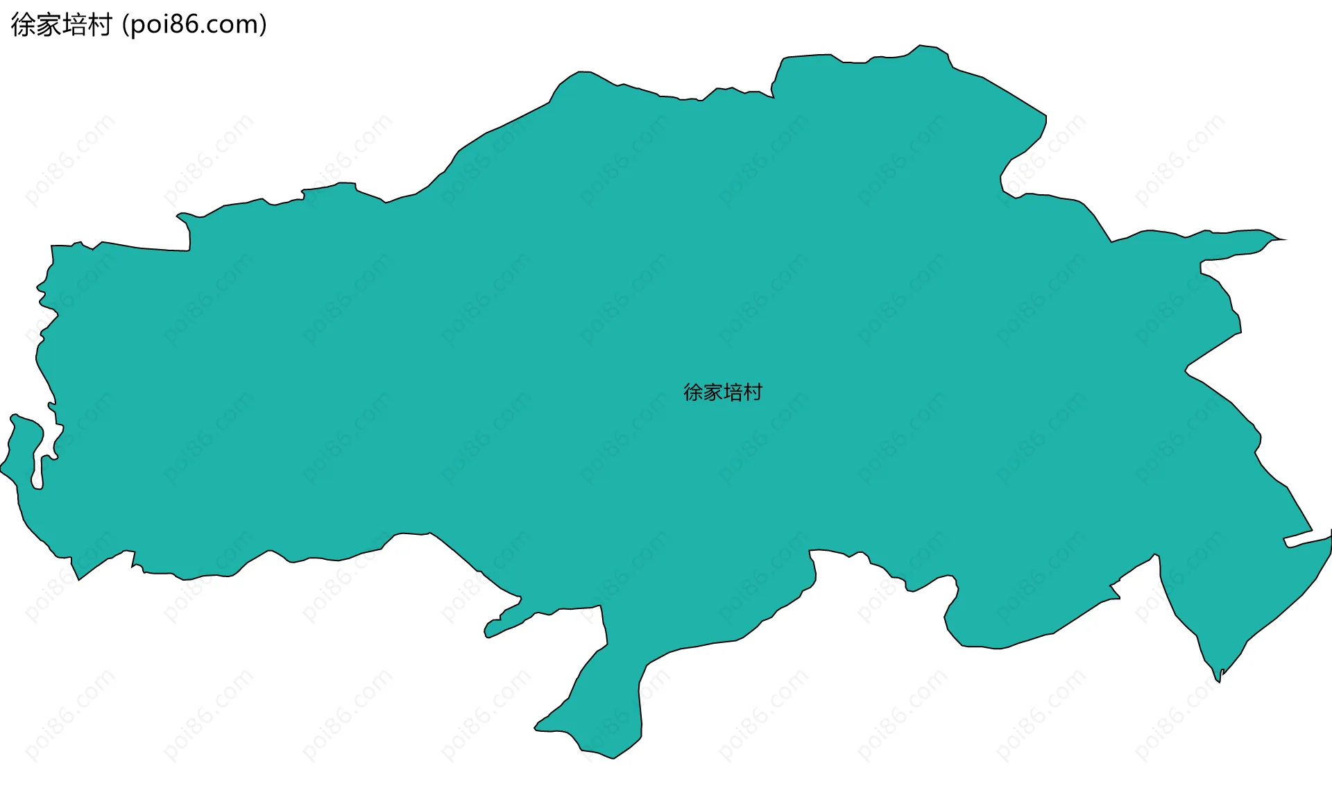 徐家培村边界地图