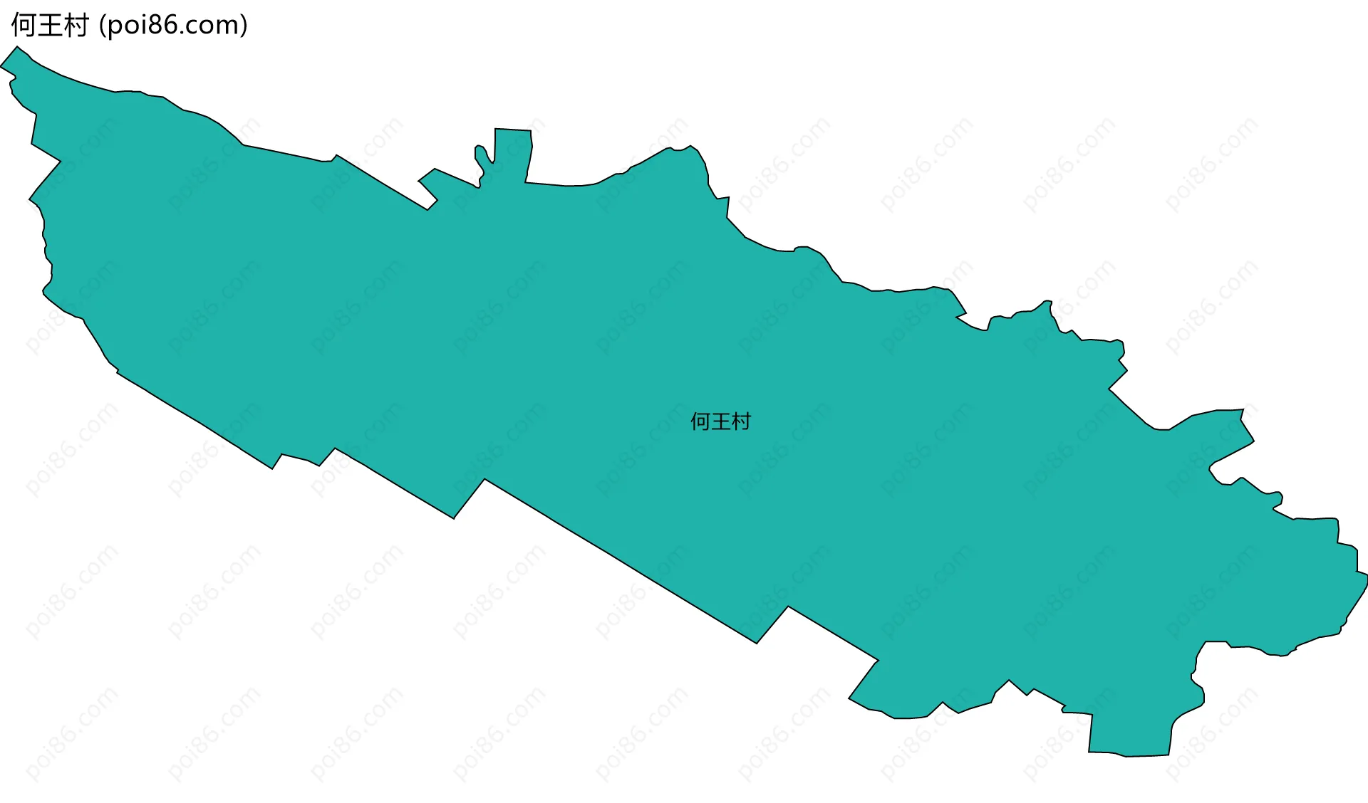 何王村边界地图