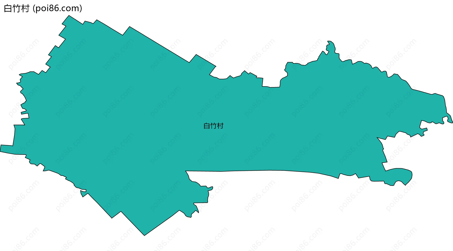 白竹村边界地图