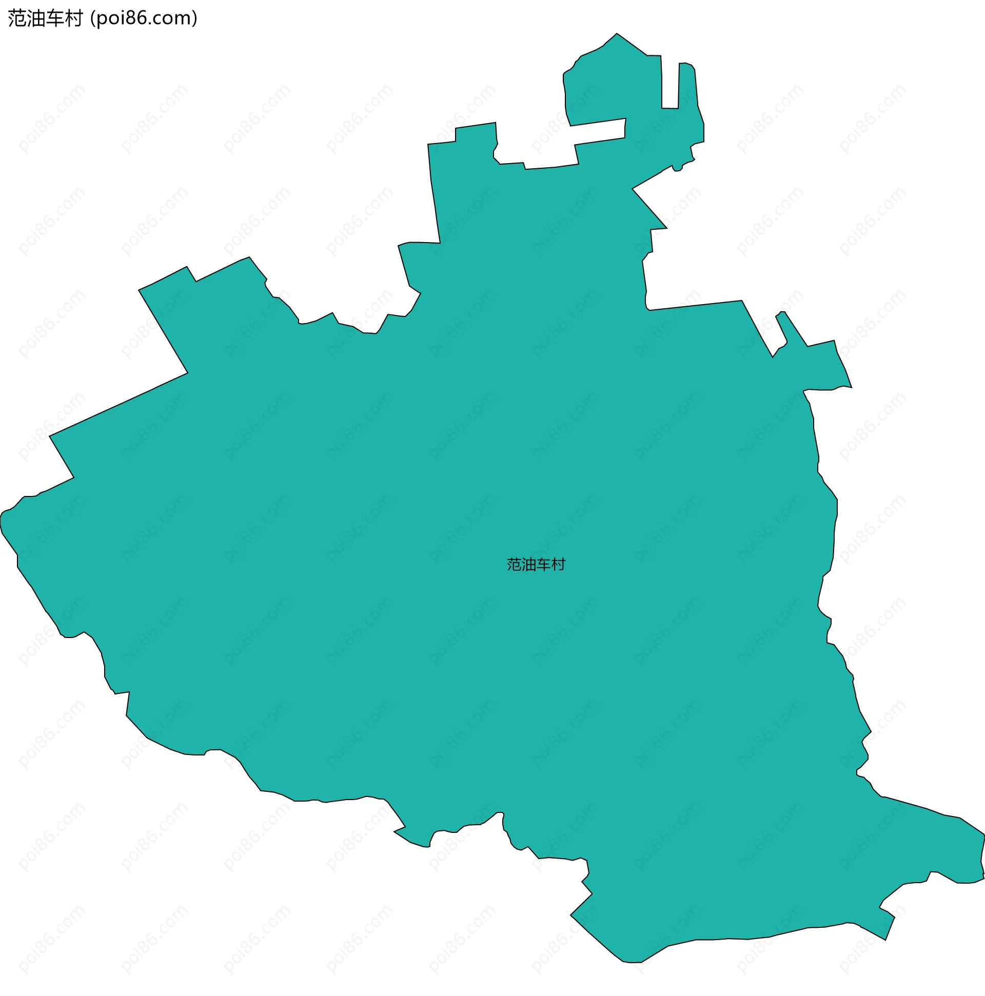 范油车村边界地图