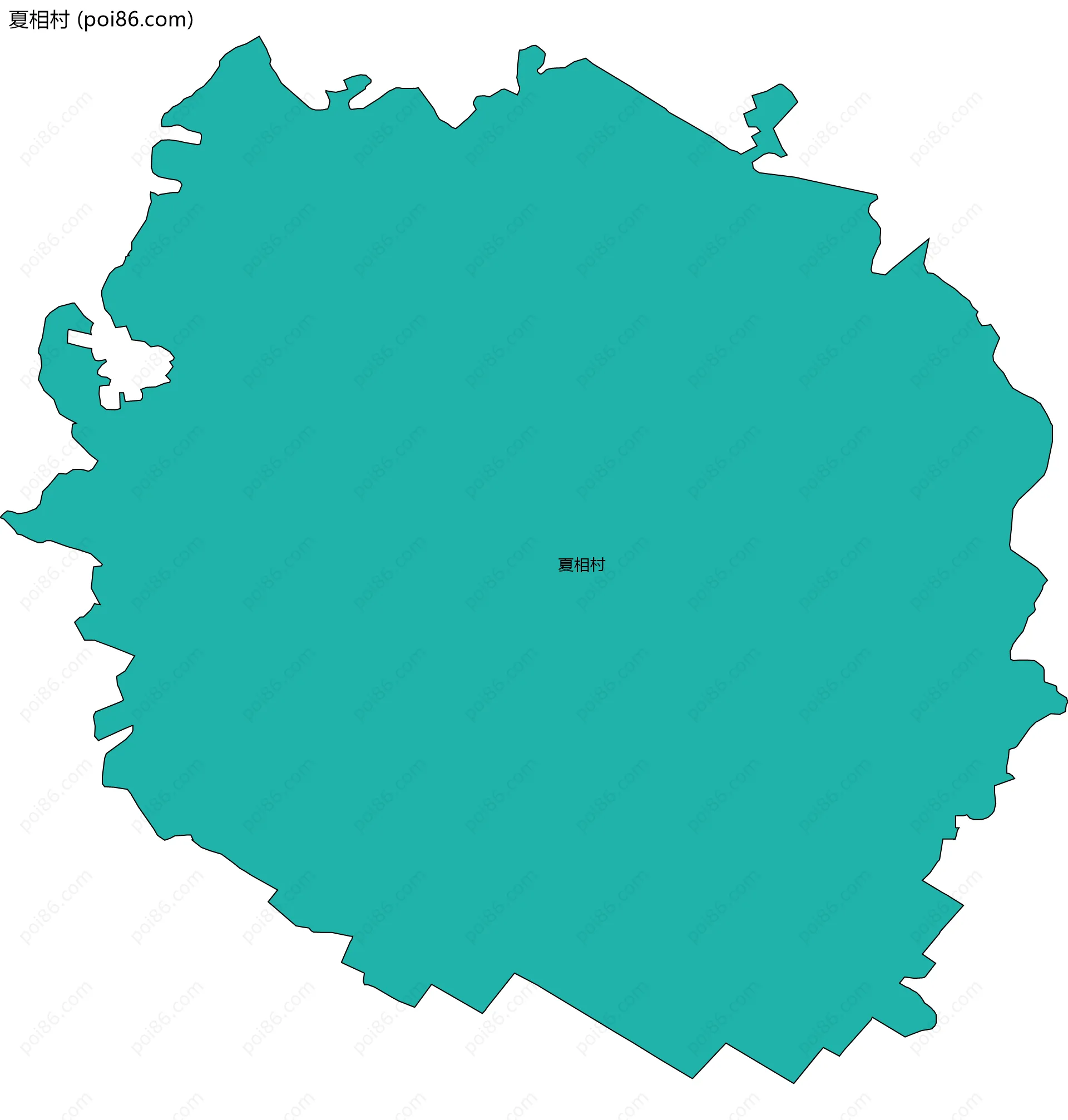 夏相村边界地图