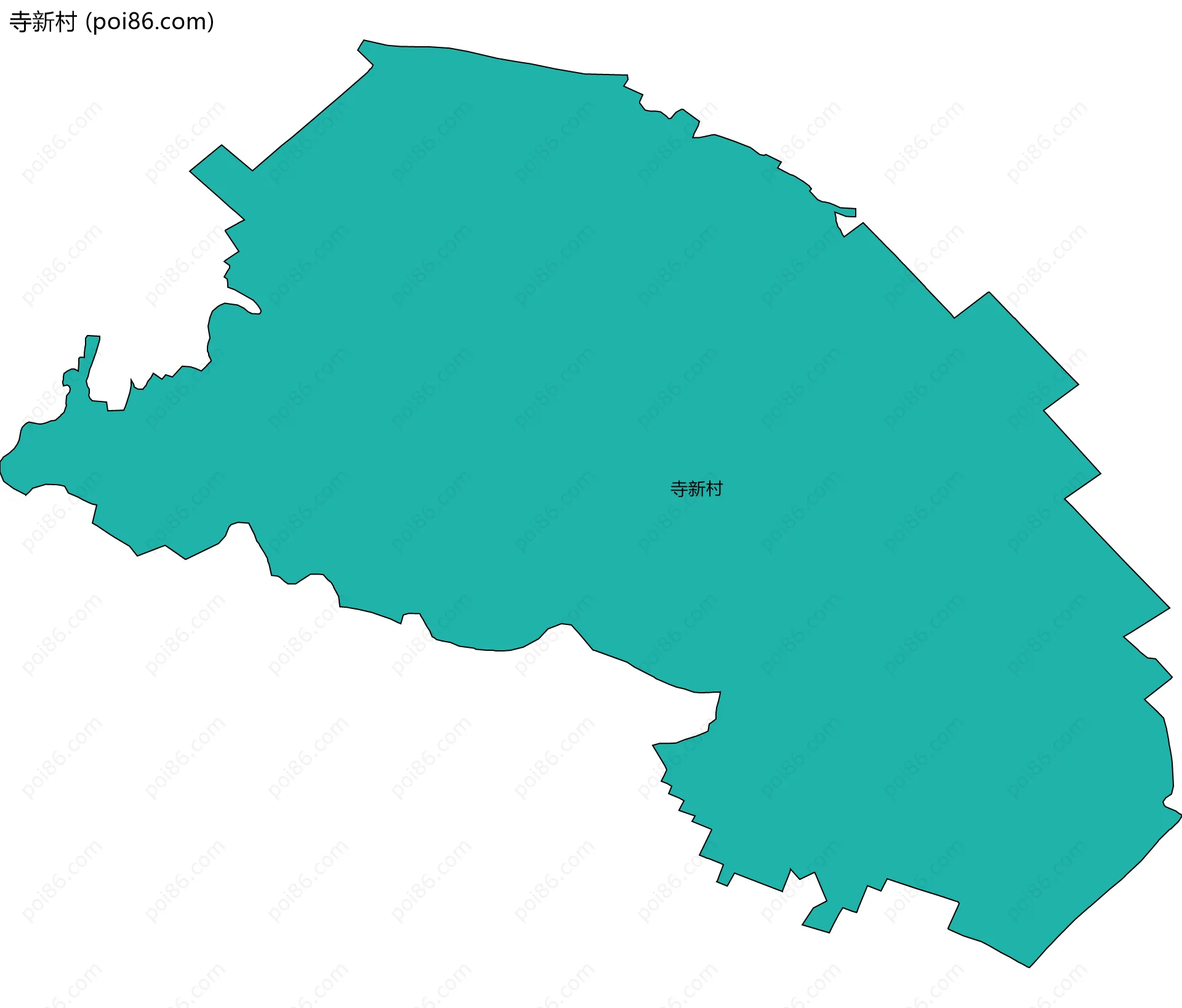 寺新村边界地图