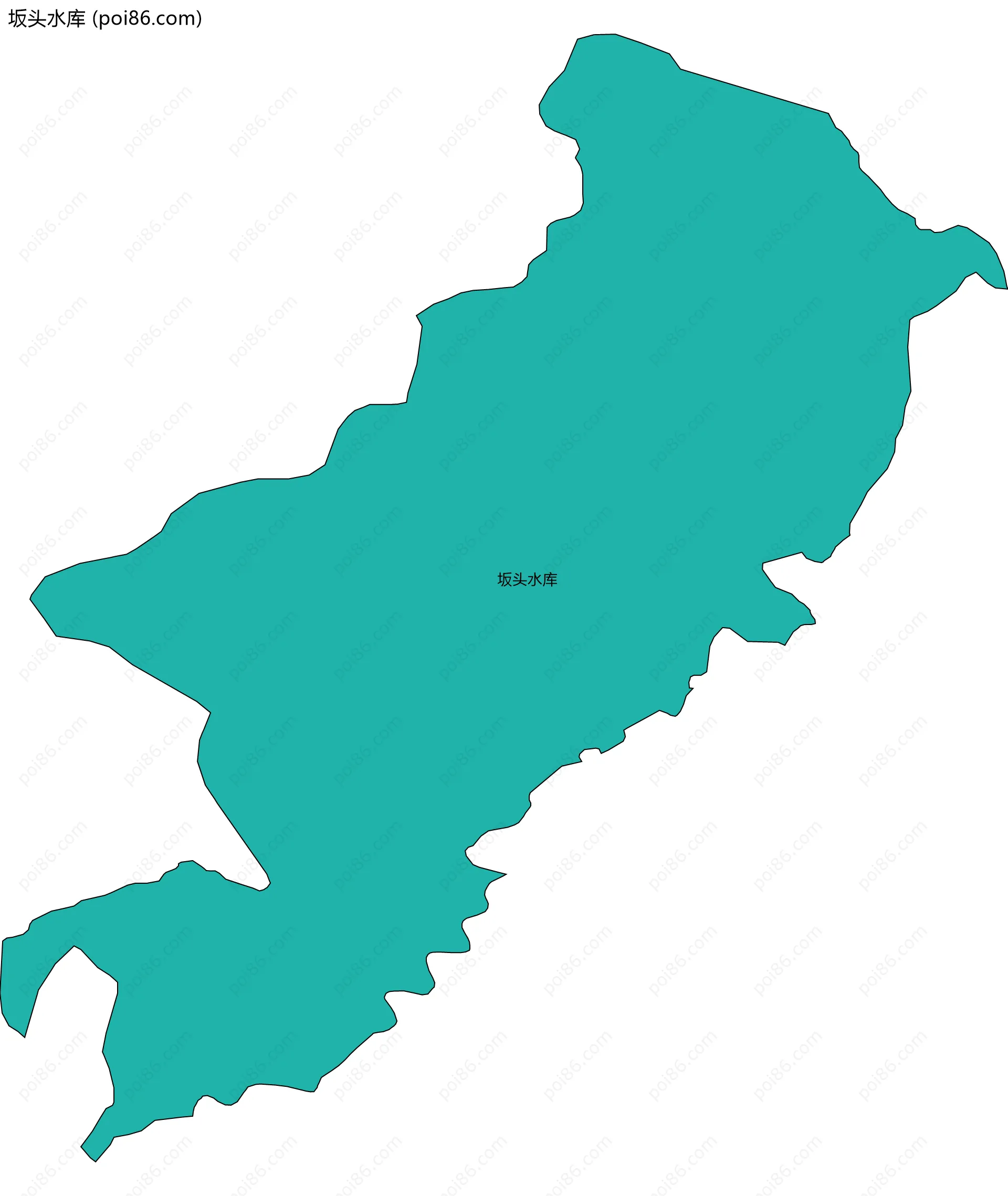 坂头水库边界地图