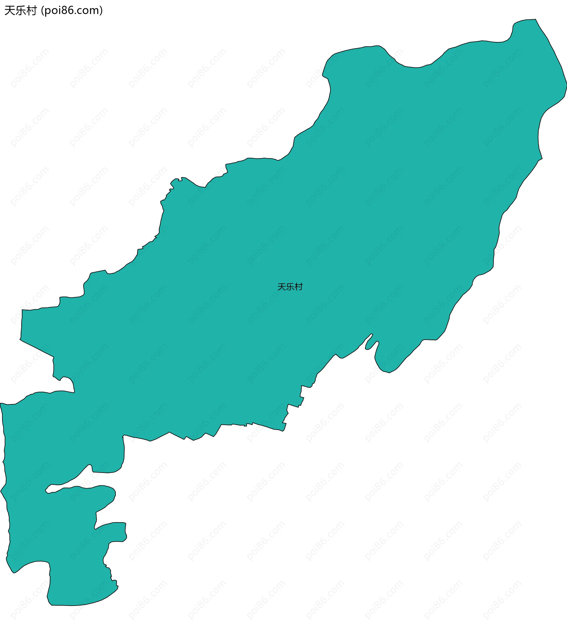 天乐村边界地图