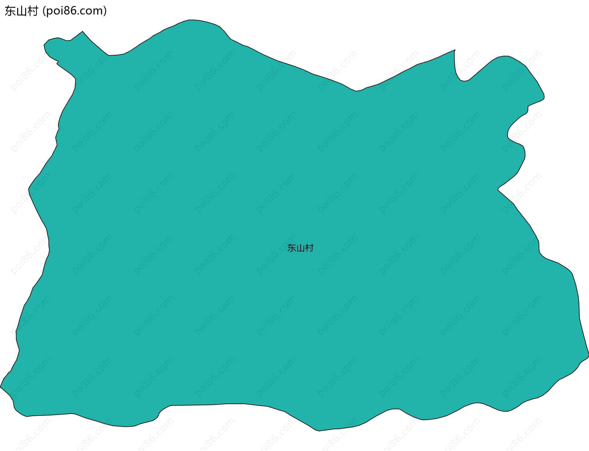 东山村边界地图
