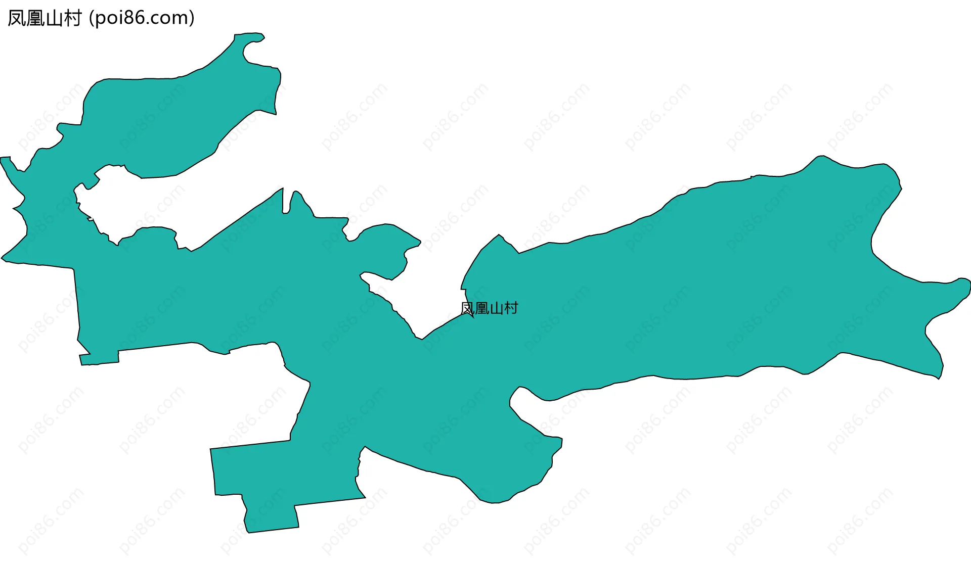 凤凰山村边界地图