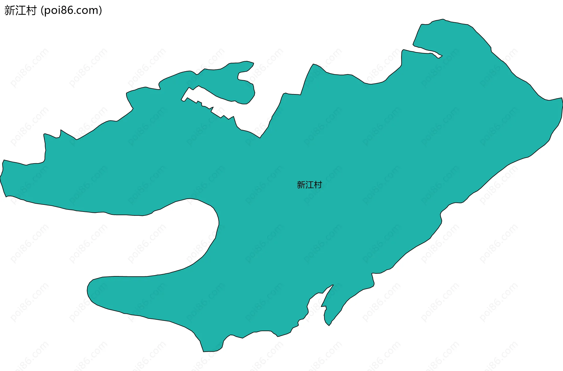 新江村边界地图