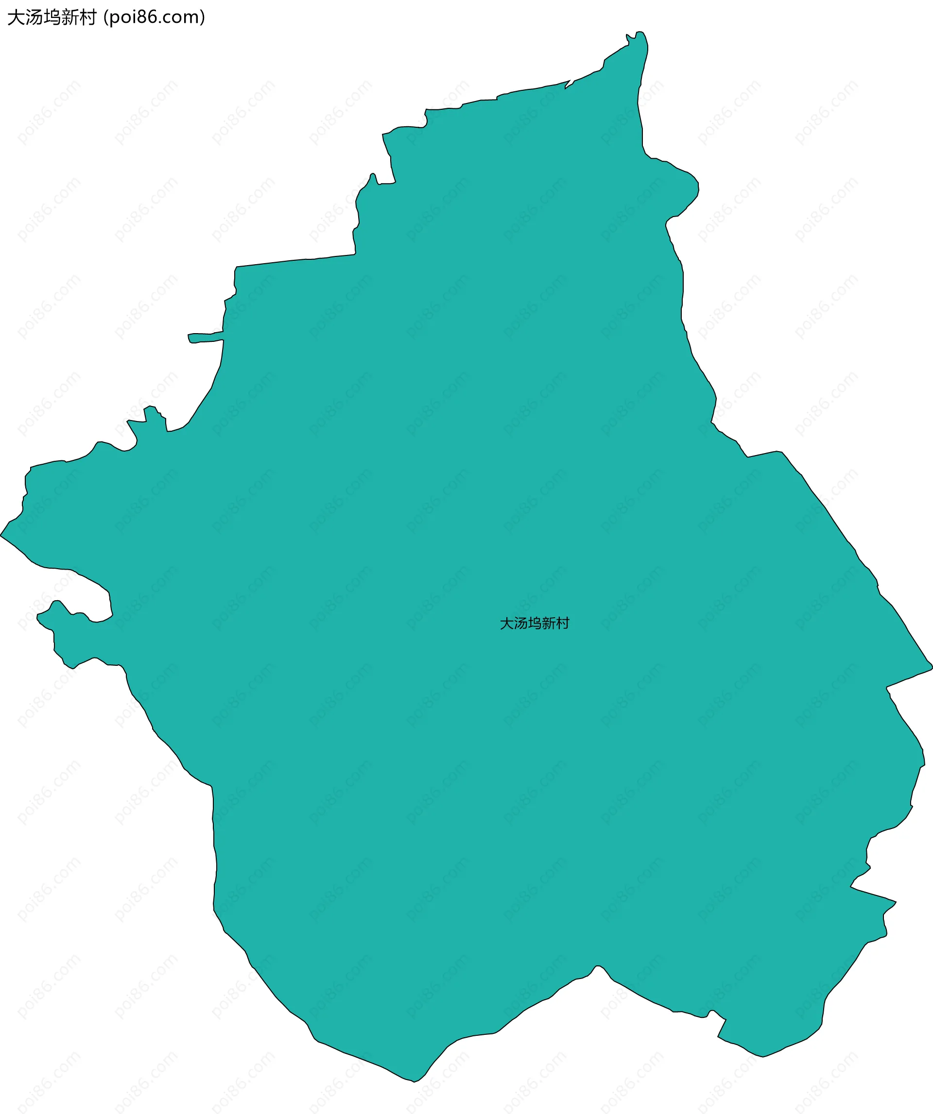 大汤坞新村边界地图