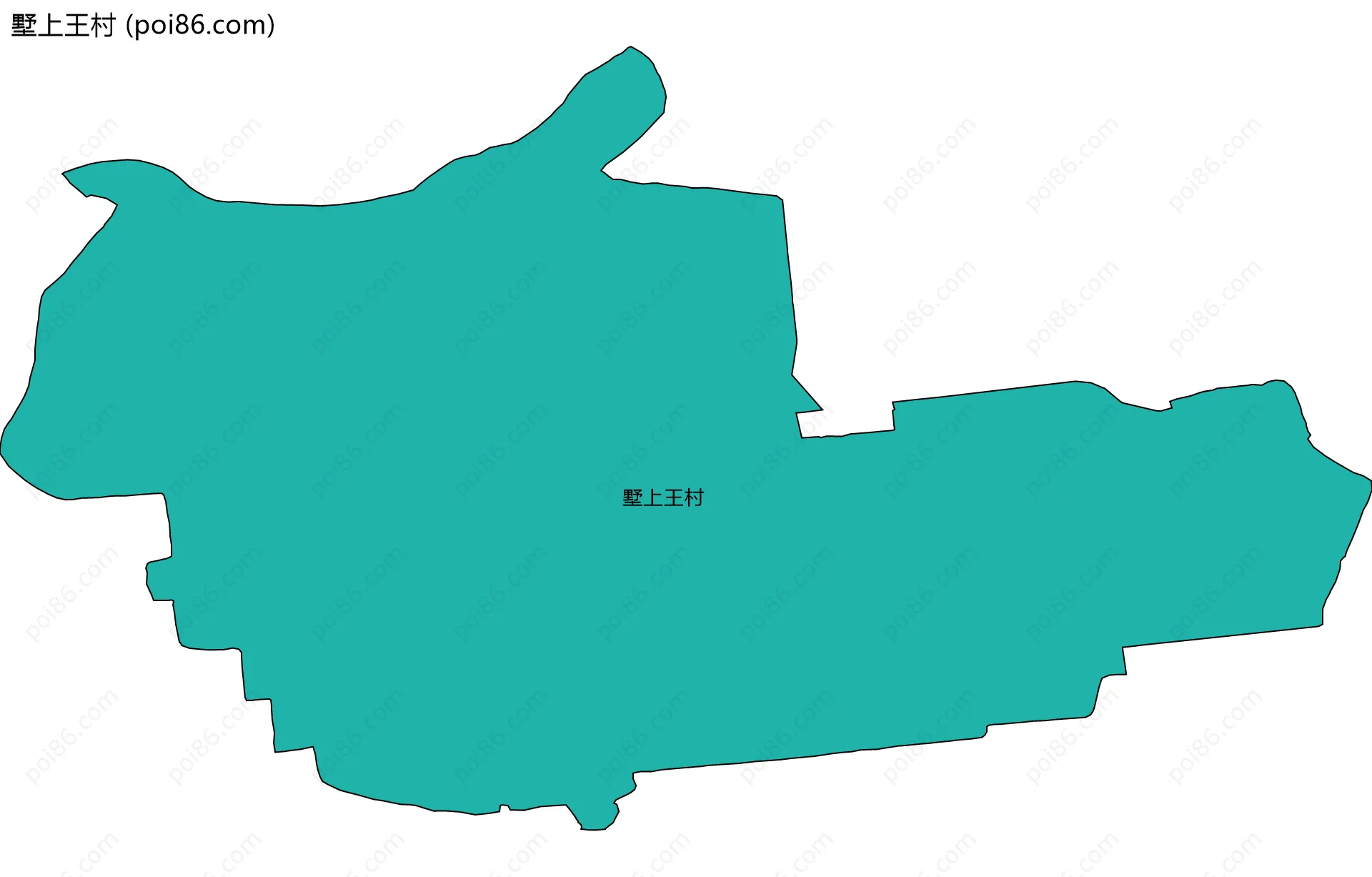 墅上王村边界地图