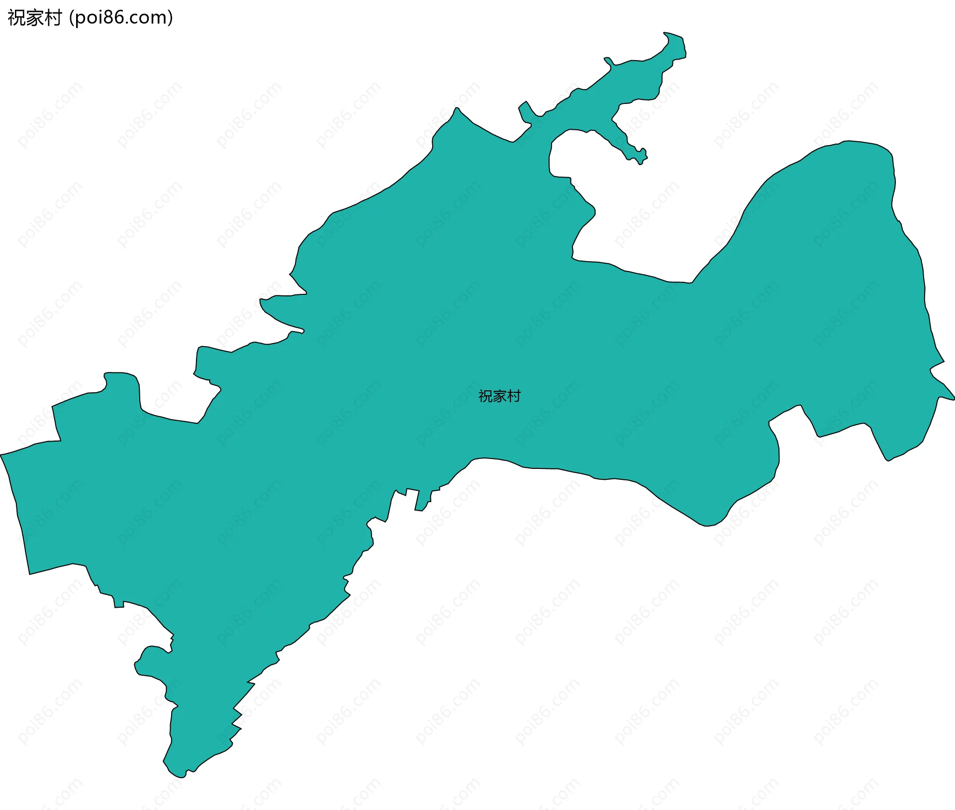 祝家村边界地图