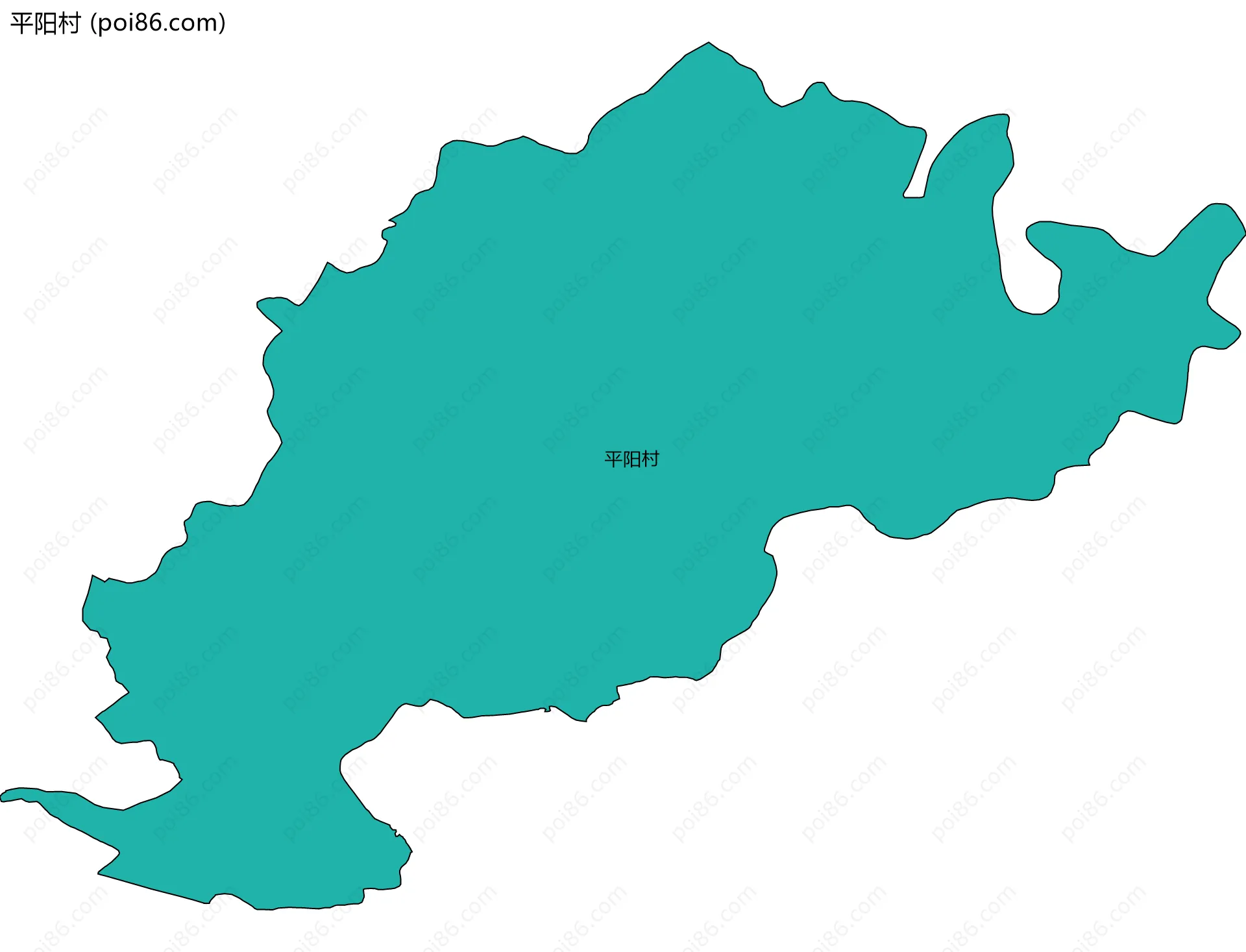 平阳村边界地图