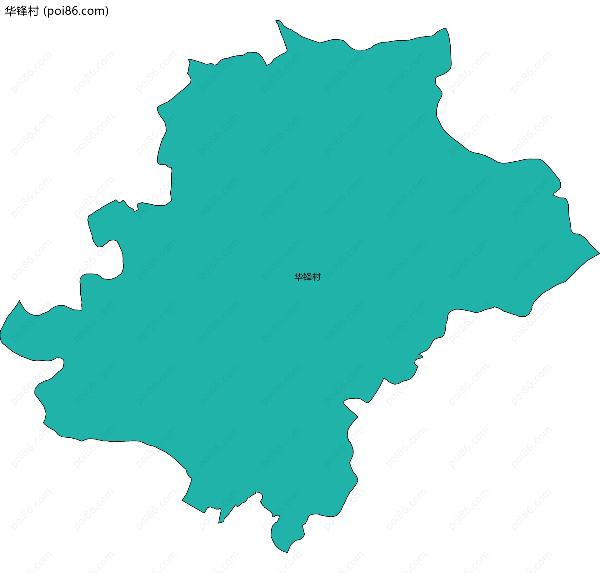 华锋村边界地图