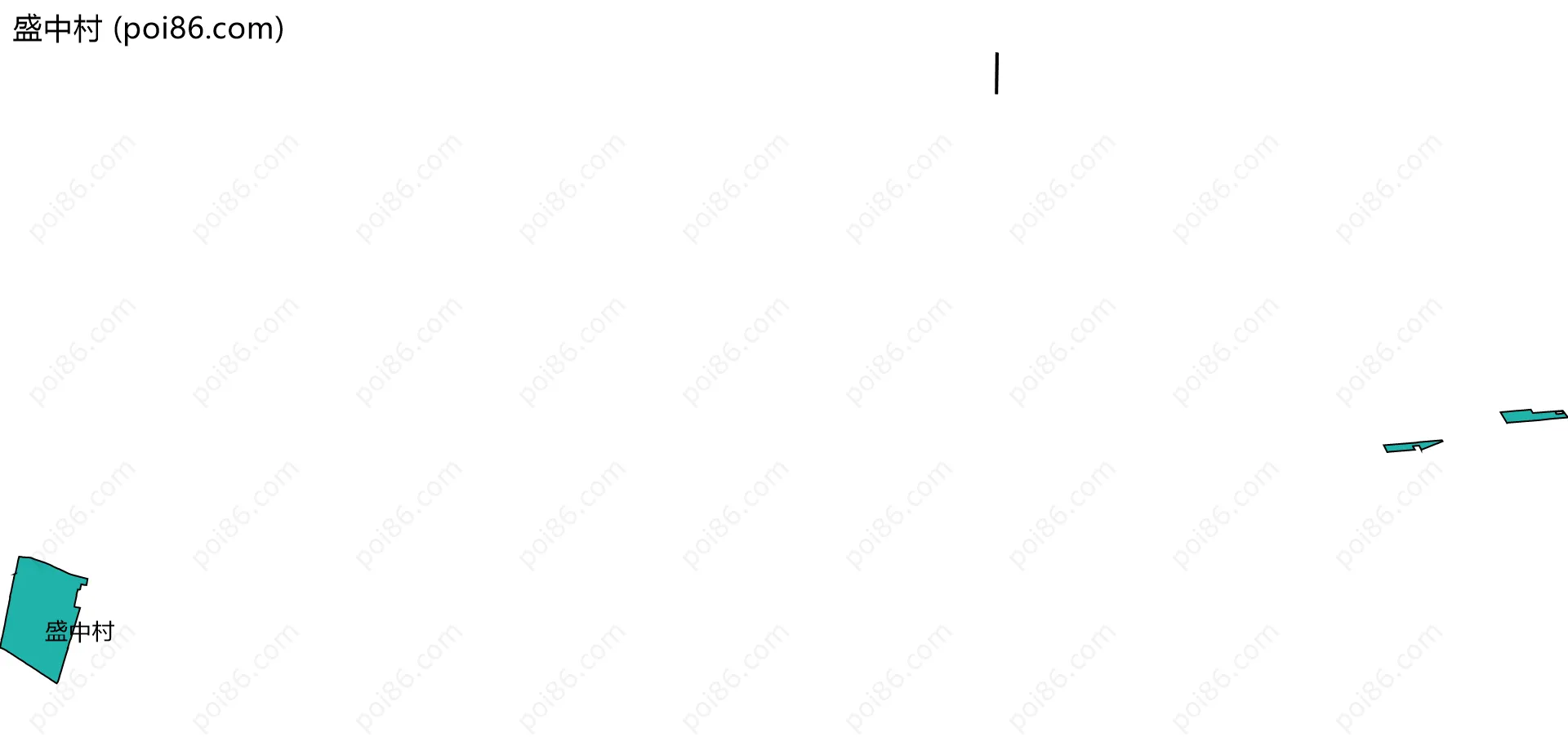 盛中村边界地图