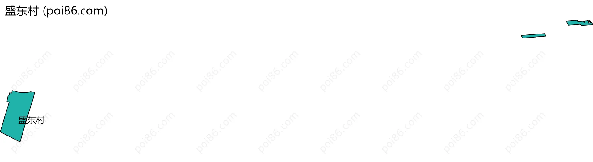 盛东村边界地图