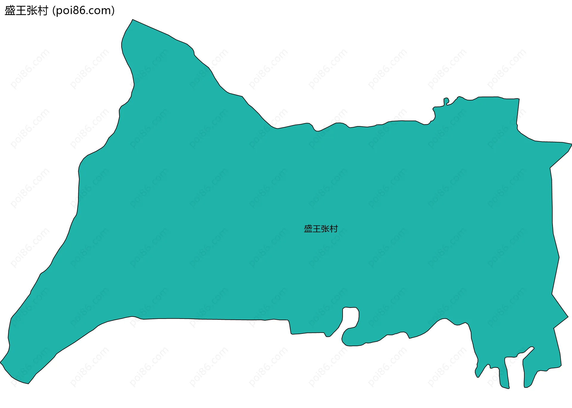 盛王张村边界地图